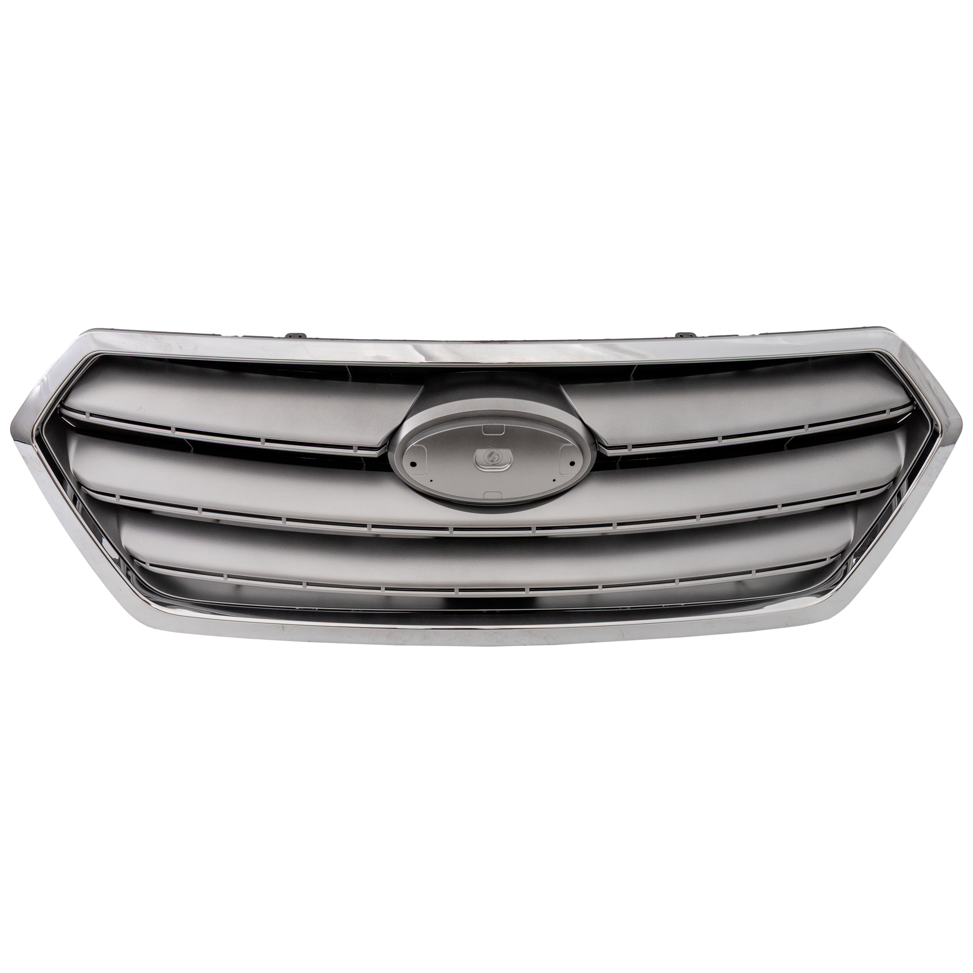 AM LEGACY 15-17 GRILLE Painted Silver Shell Gray Insert w Chrome Trim SKU REPS070146 Partslink SU1200162 OEM 91121AL00A