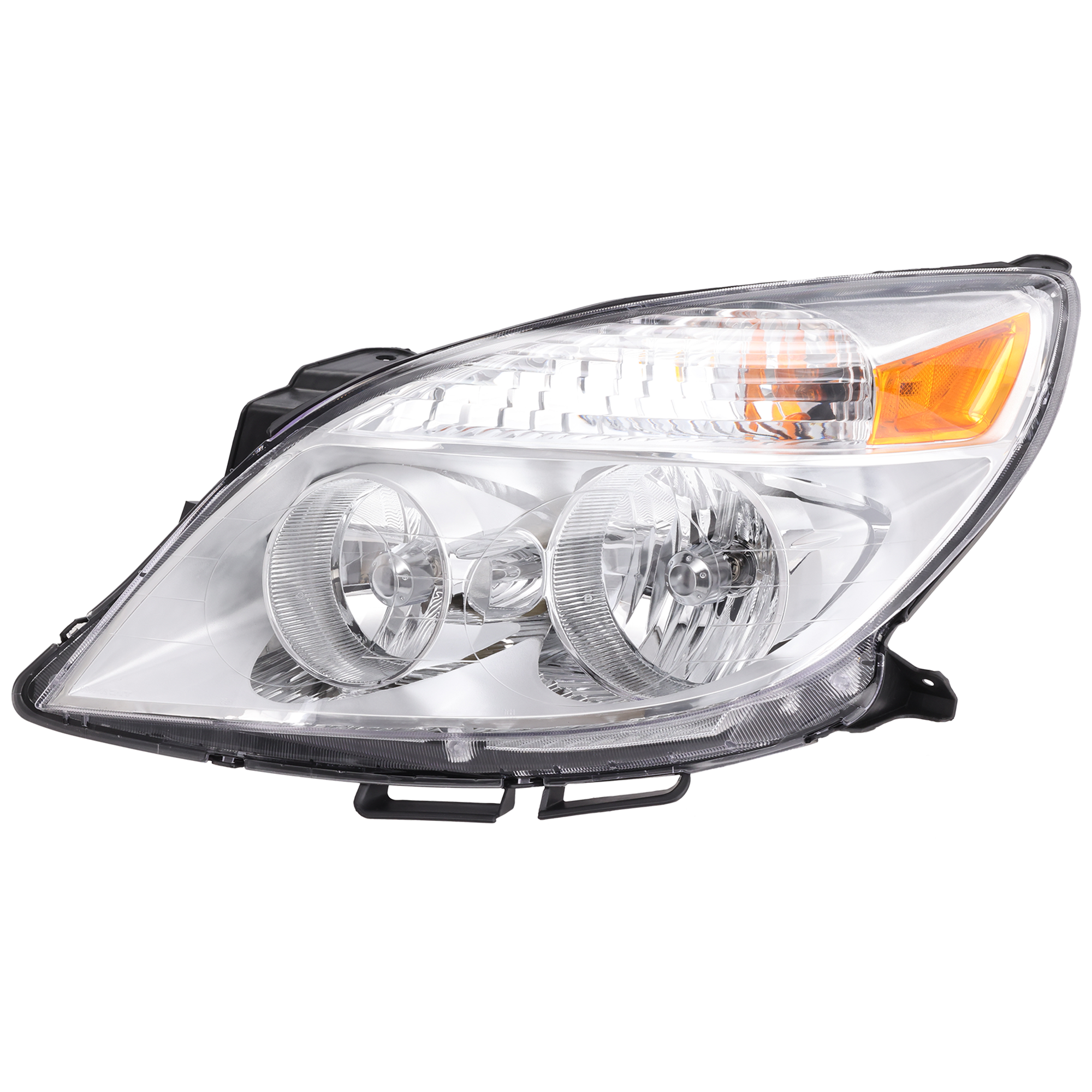 AM AURA 07-07 HEAD LAMP LH Assembly Halogen To 4-11-07 SKU REPS100108 Partslink GM2502305 OEM 25818866