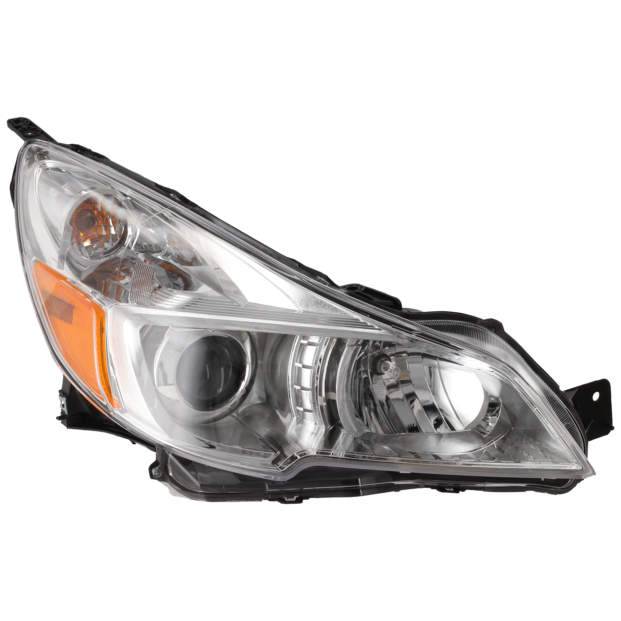 AM OUTBACK 13-14 HEAD LAMP RH Assembly Halogen Chrome Interior SKU REPS100171 Partslink SU2503143 OEM 84001AJ20A