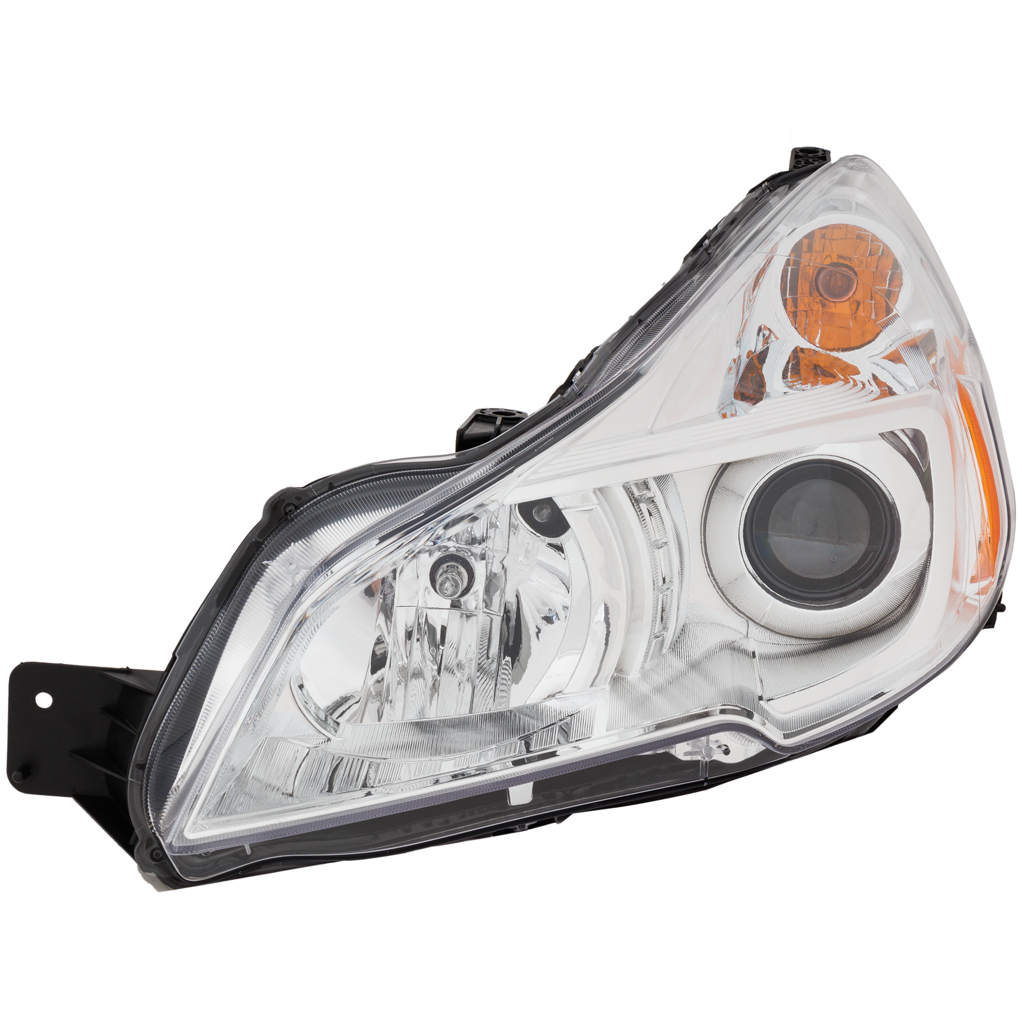 AM OUTBACK 13-14 HEAD LAMP LH Assembly Halogen Chrome Interior CAPA SKU REPS100172Q Partslink SU2502143C OEM 84001AJ21A