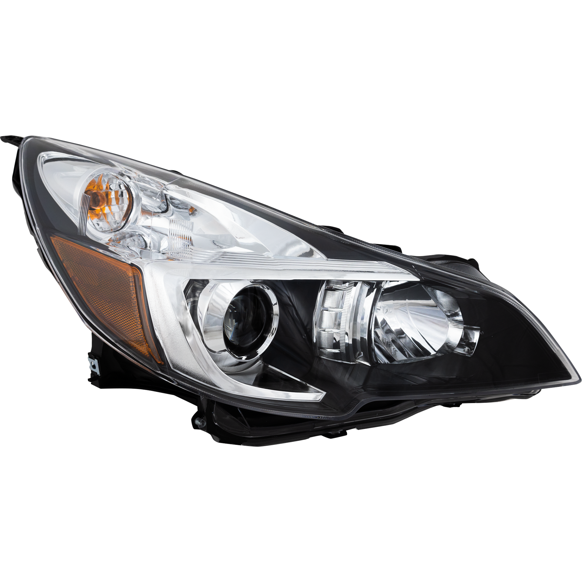 AM LEGACY OUTBACK 13-14 HEAD LAMP RH Assembly Halogen Black Interior CAPA SKU REPS100173Q Partslink SU2503141C OEM 84001AJ22B