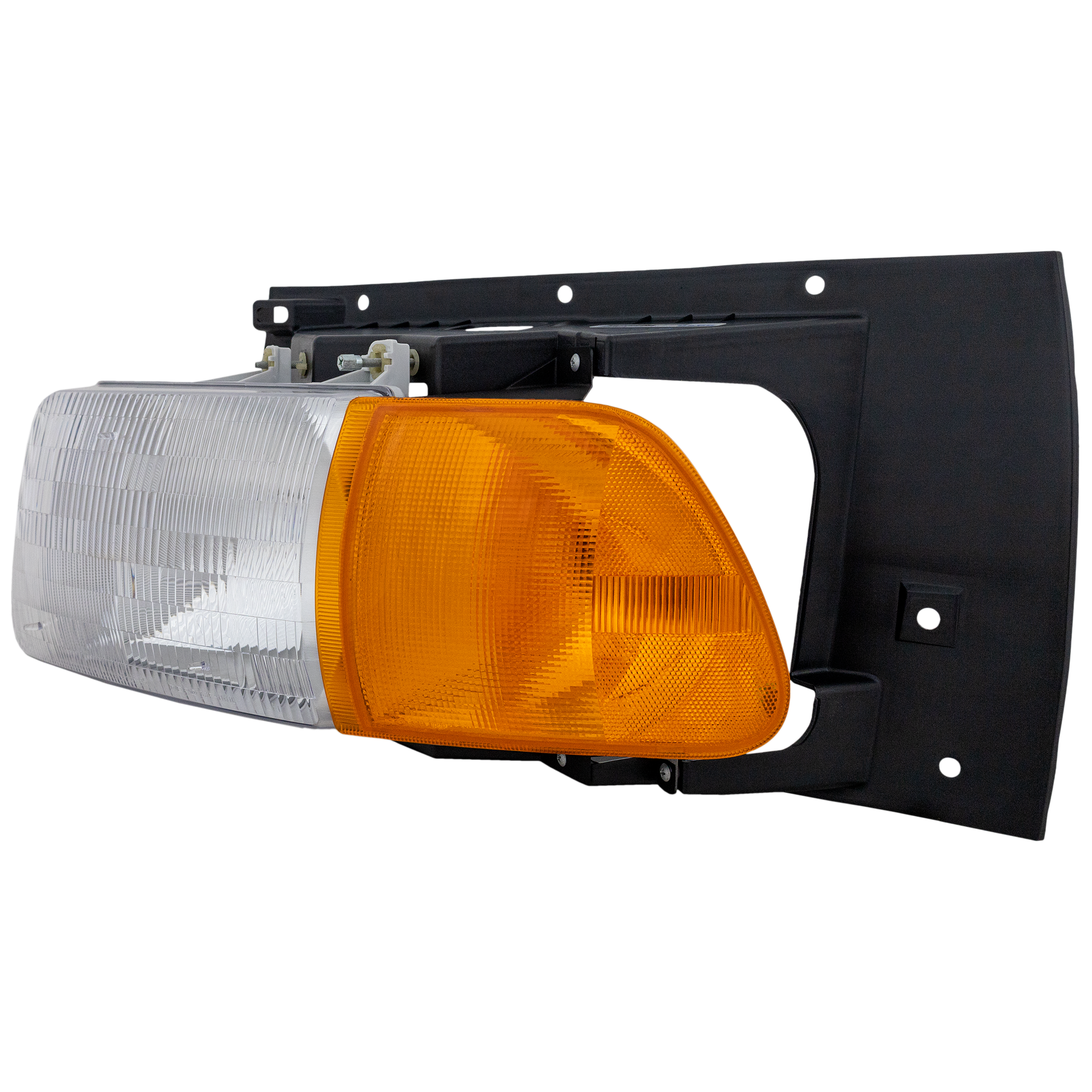 AM FORD HD A LINE 97-98 HEAD LAMP LH Assembly Halogen Set Forward Axle Model SKU REPS100320 HD Partslink ST2502100 OEM A1713344001