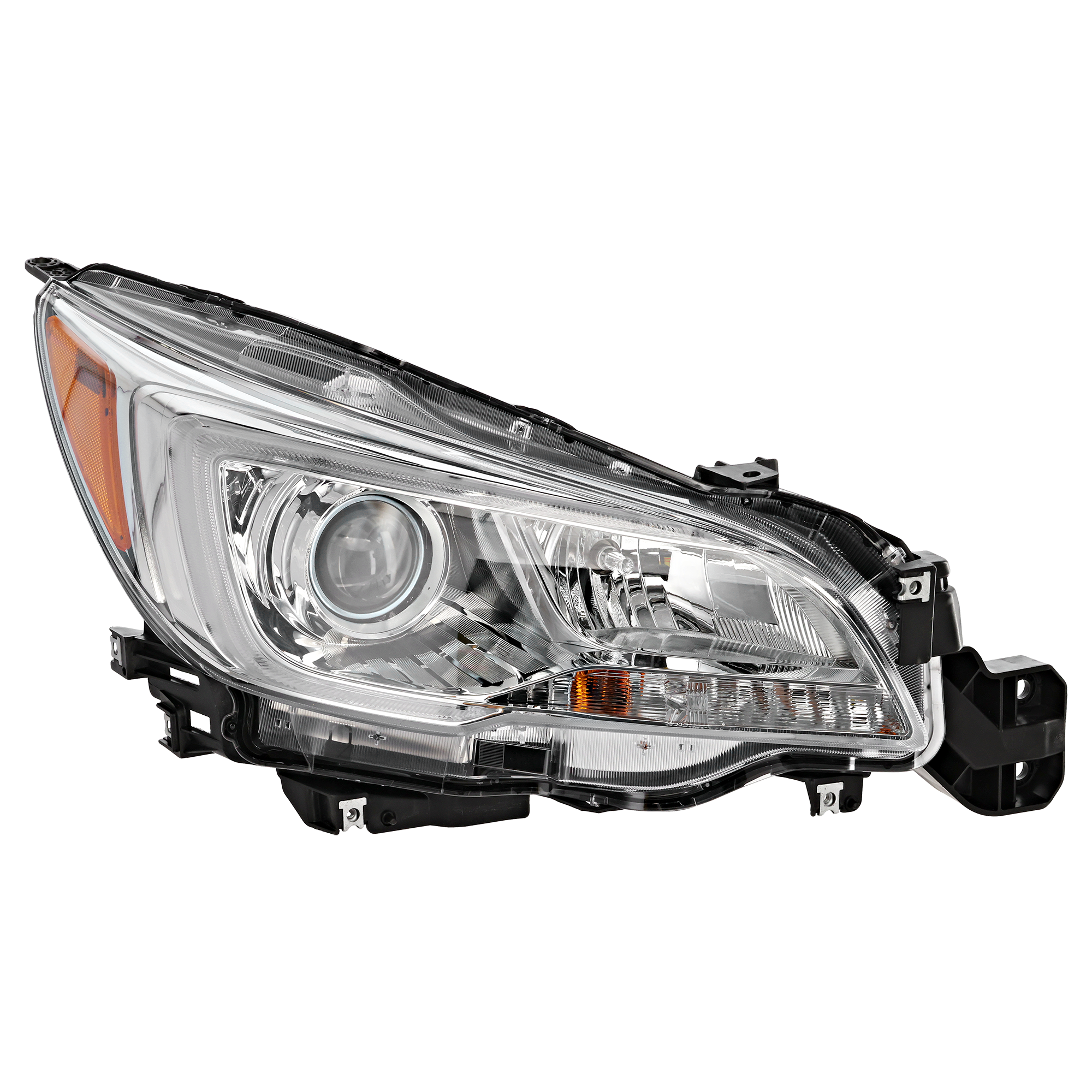 AM LEGACY OUTBACK 15-17 HEAD LAMP RH Assembly Halogen Chrome Interior SKU REPS100325 Partslink SU2503151 OEM 84001AL02A PFM 84001AL00A