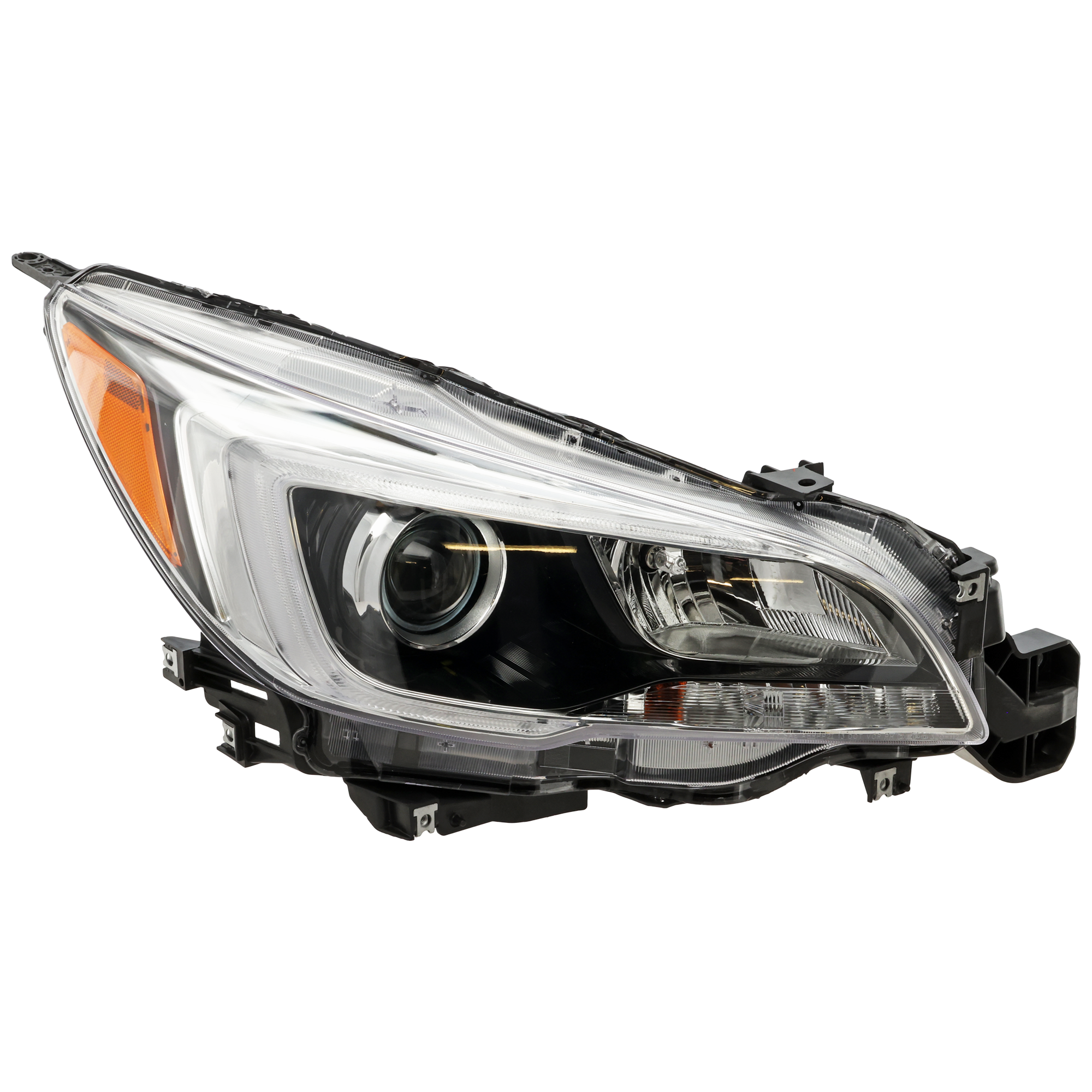 AM LEGACY OUTBACK 15-17 HEAD LAMP RH Assembly Halogen Black Interior Exc. 3.6L Limited Model CAPA SKU REPS100327Q Partslink SU2503149C OEM 84001AL02A