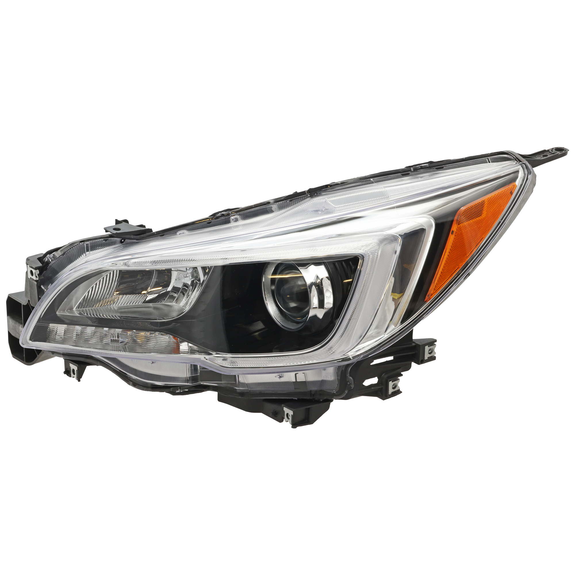 AM LEGACY OUTBACK 15-17 HEAD LAMP LH Assembly Halogen Black Interior Exc. 3.6L Limited Model CAPA SKU REPS100328Q Partslink SU2502149C OEM 84001AL03A