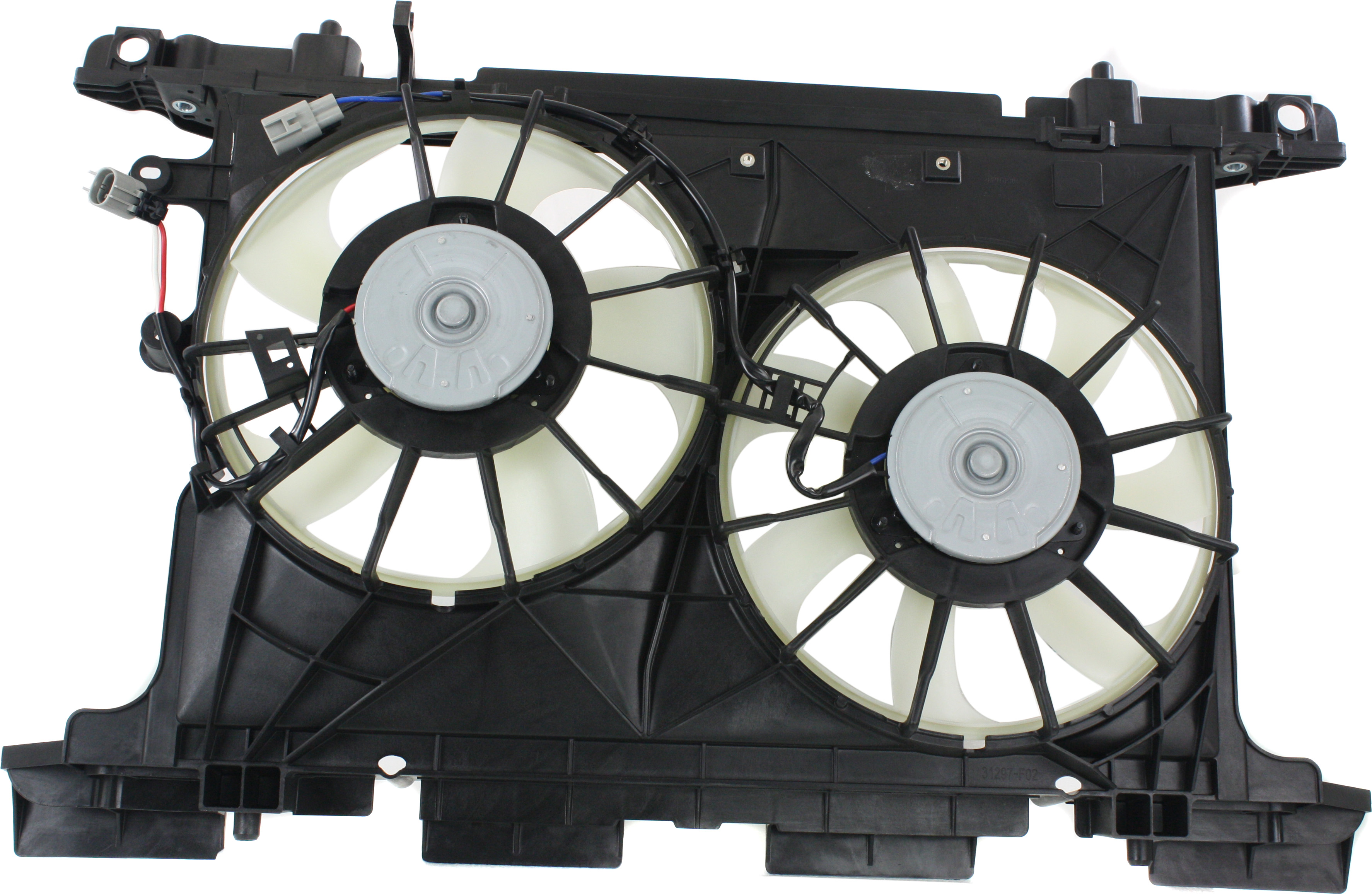 AM TC 11-16 RADIATOR FAN ASSEMBLY Dual Fan SKU REPS160927 Partslink SC3115103 OEM 1671136090 PFM
