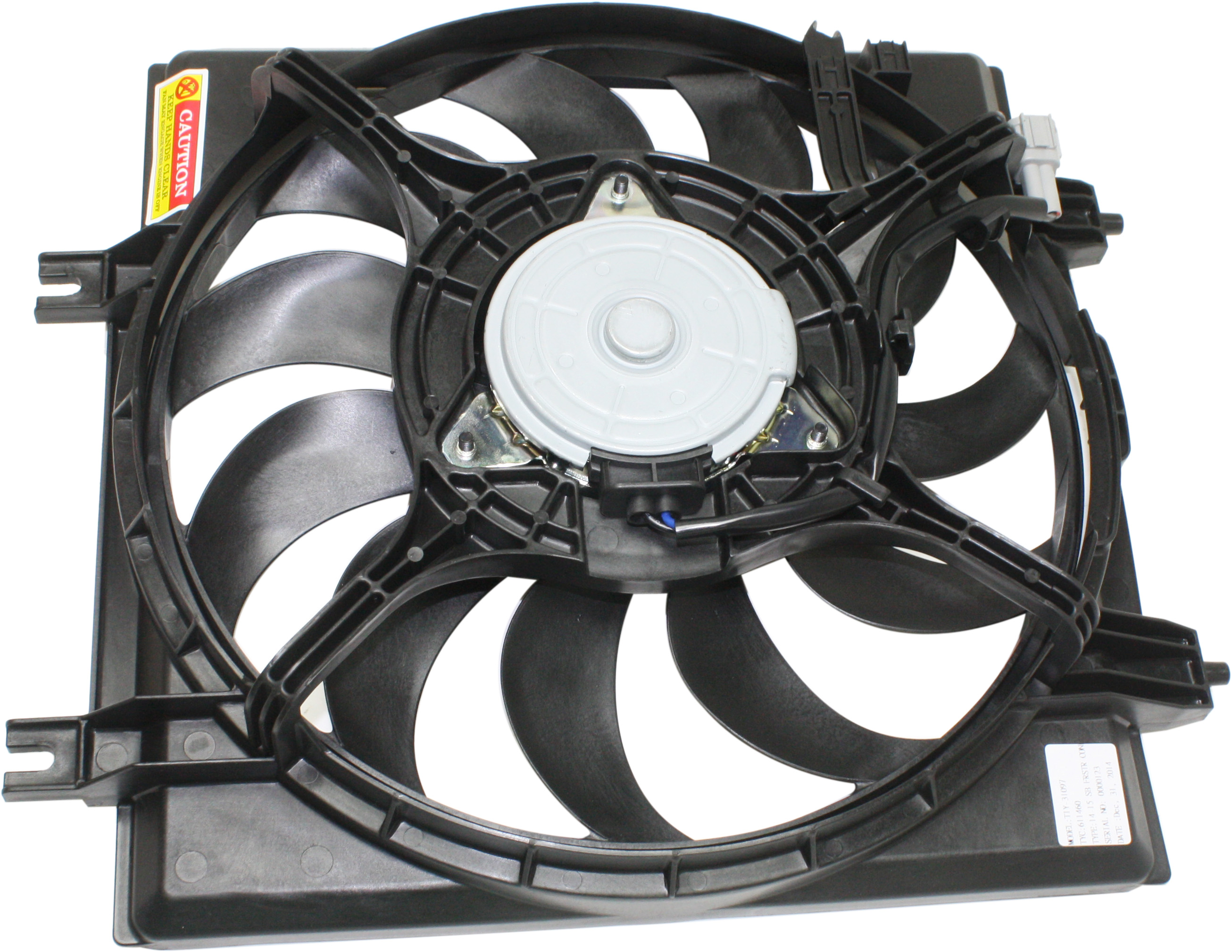 AM FORESTER 09-18 WRX 13-21 A C CONDENSER FAN ASSEMBLY WRX Base Limited Premium Models SKU REPS190913 Partslink SU3113111 SU3115124 OEM 73310SG000-73310FJ003
