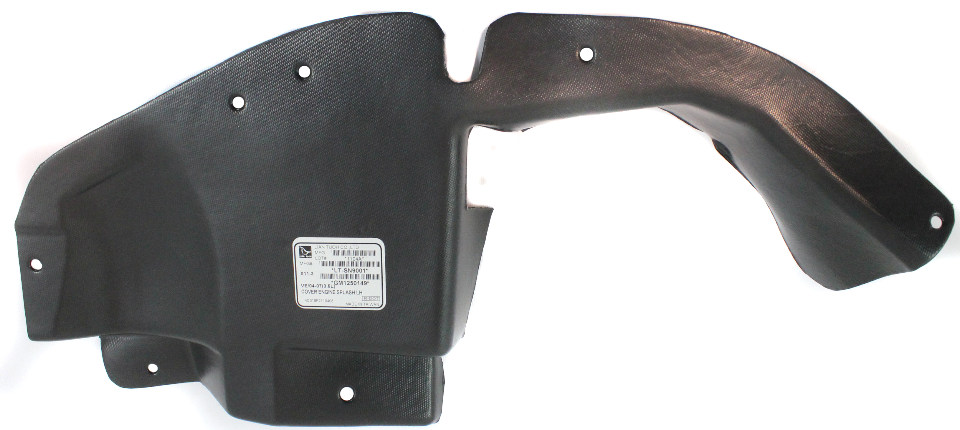 AM VUE 04-07 ENGINE SPLASH SHIELD Under Cover LH 3.5L Eng. SKU REPS310112 Partslink GM1250149 OEM 22678675