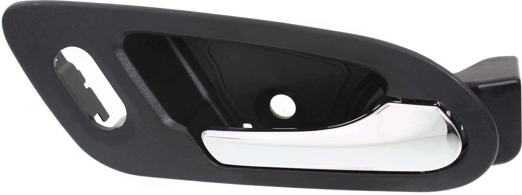 AM VUE 06-07 FRONT INTERIOR DOOR HANDLE RH Chrome Lever + Black Housing Plastic SKU REPS462317 OEM 10370514