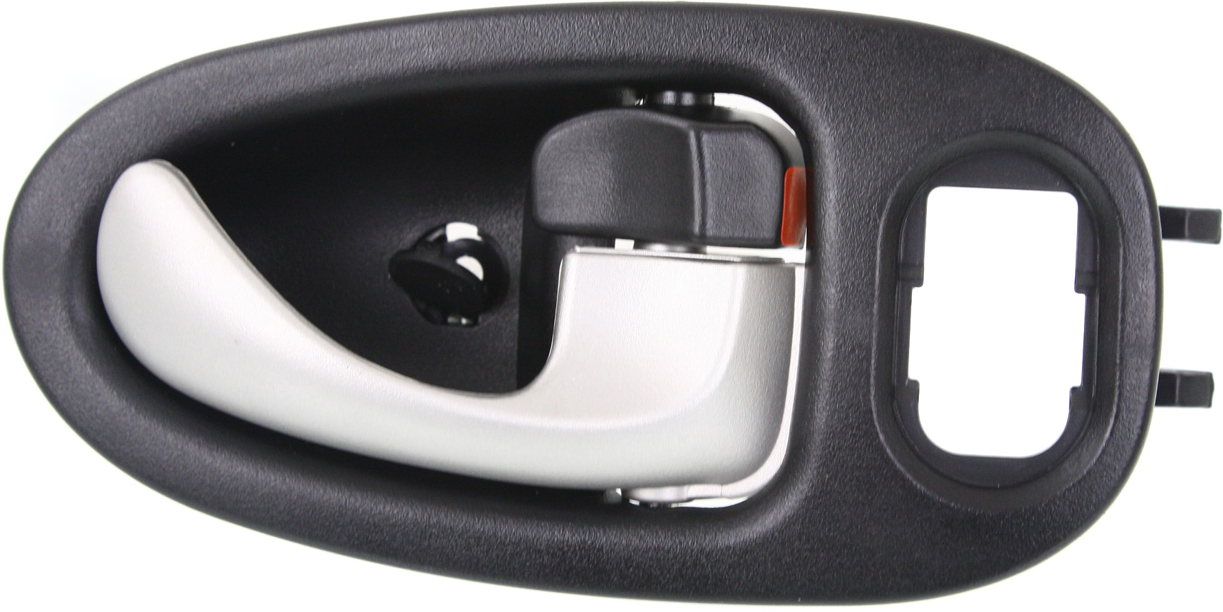 AM VUE 02-05 FRONT INTERIOR DOOR HANDLE RH Silver Lever + Black Housing Plastic =REAR SKU REPS462319 OEM 22710843