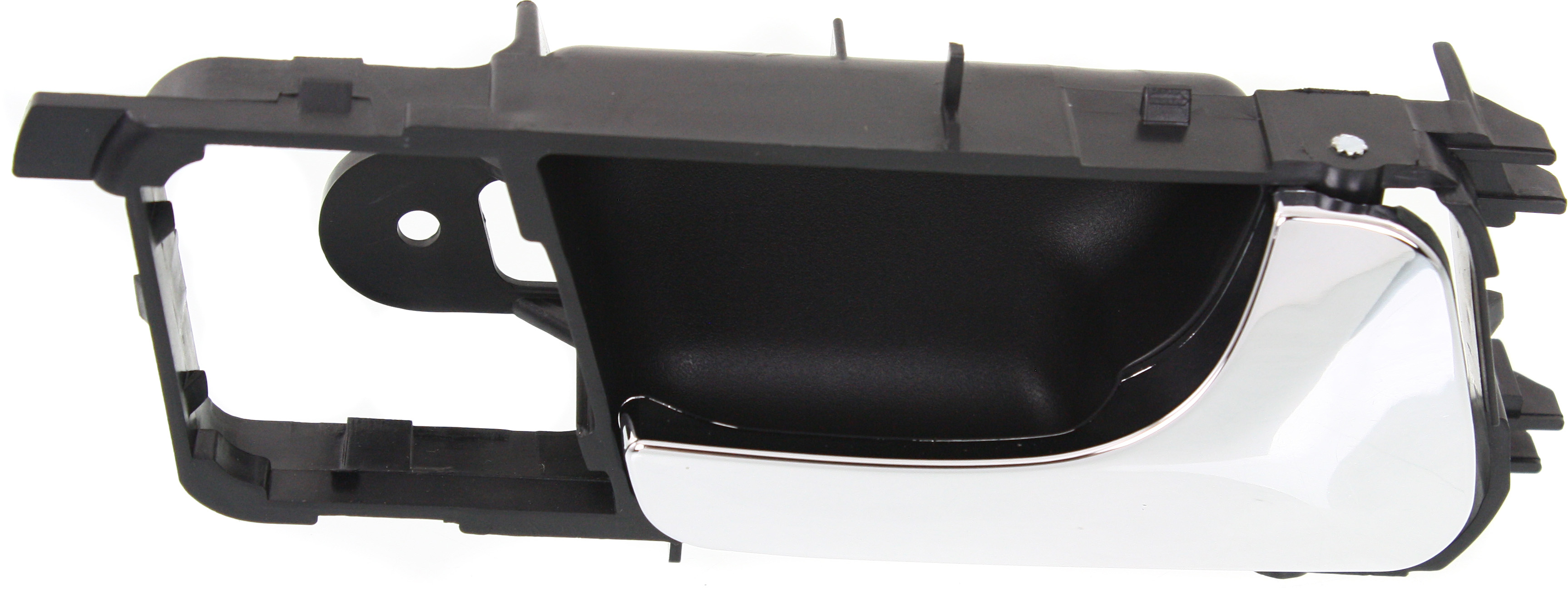 AM FORENZA 04-08 FRONT INTERIOR DOOR HANDLE RH Chrome Lever+Black Housing Plastic Sedan SKU REPS462329 OEM 96548064-8310185Z10