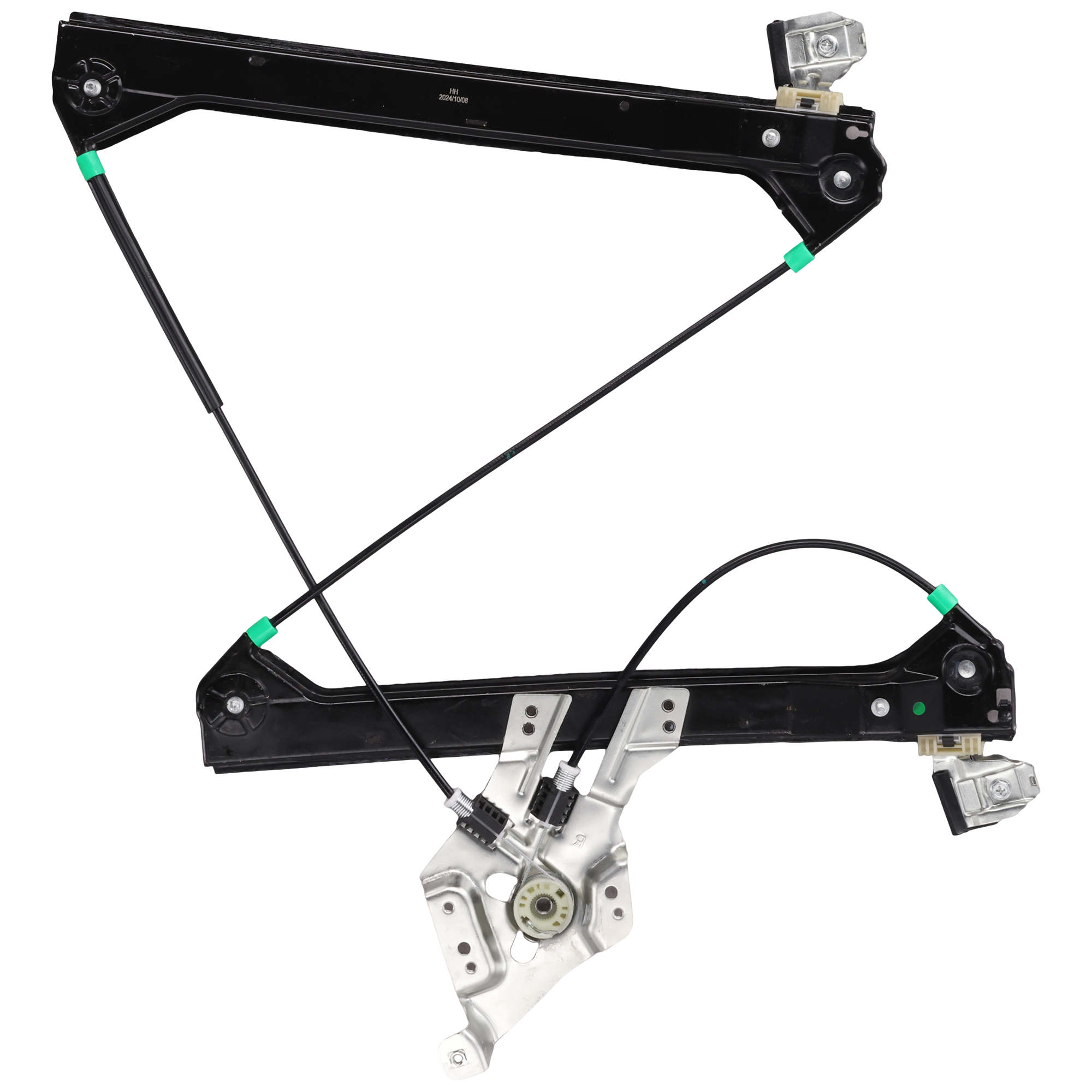 AM SAAB 9-3-03-07 FRONT WINDOW REGULATOR RH Power w o Motor w Finger Protection Sedan Wagon SKU REPS462915 Partslink SB1351100 OEM 12793729