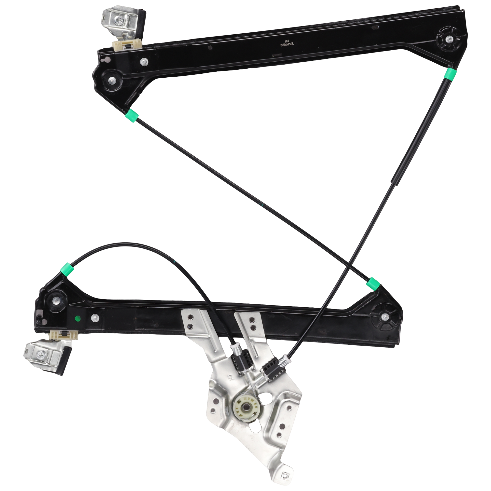 AM SAAB 9-3-03-07 FRONT WINDOW REGULATOR LH Power w o Motor w Finger Protection Sedan Wagon SKU REPS462916 Partslink SB1350100 OEM 12793728