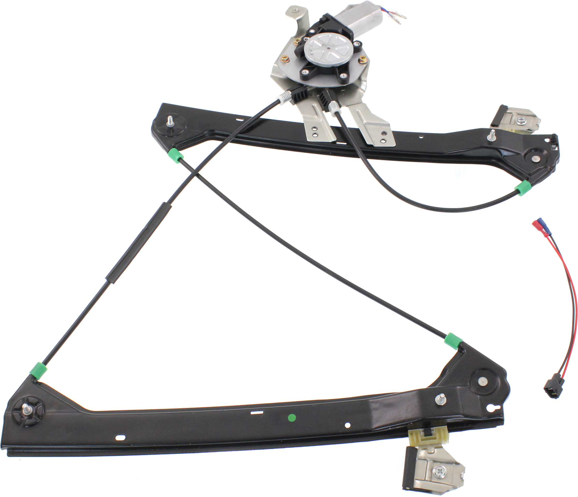 AM SAAB 9-3-03-07 FRONT WINDOW REGULATOR LH Power w Motor w o Finger Protection Sedan Wagon SKU REPS462946 OEM 12755683