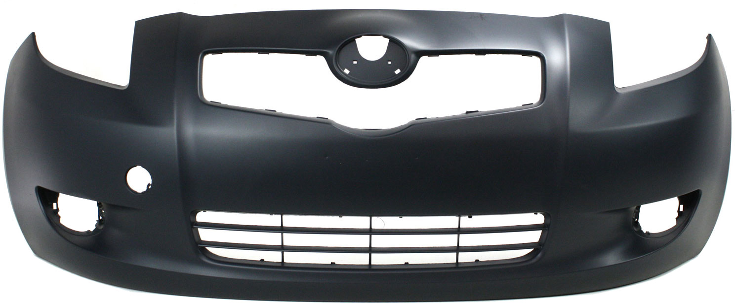 AM YARIS 07-08 FRONT BUMPER COVER Primed w Fog Light Holes Hatchback CAPA SKU REPT010301PQ Partslink TO1000325C OEM 5211952925