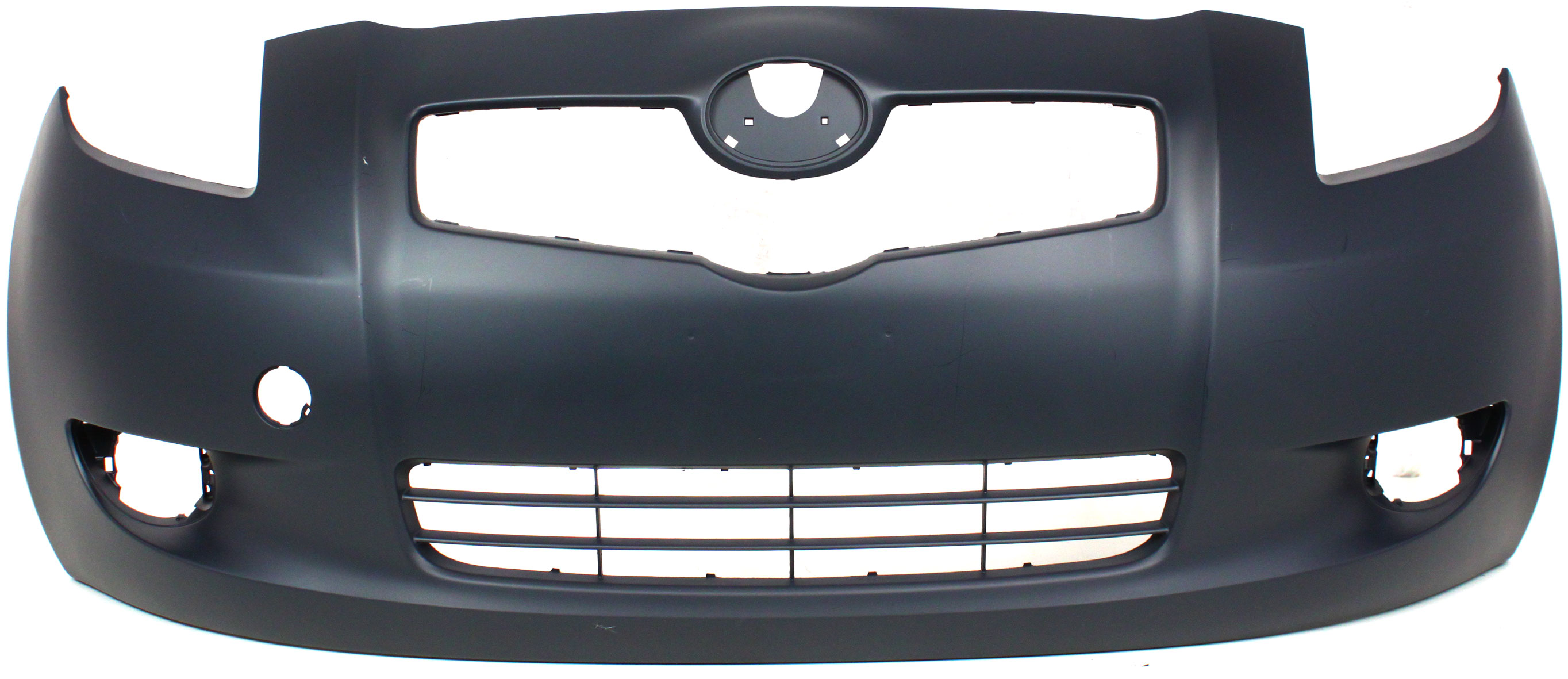 AM YARIS 07-08 FRONT BUMPER COVER Primed w Fog Light Holes Hatchback SKU REPT010301P Partslink TO1000325 OEM 5211952925