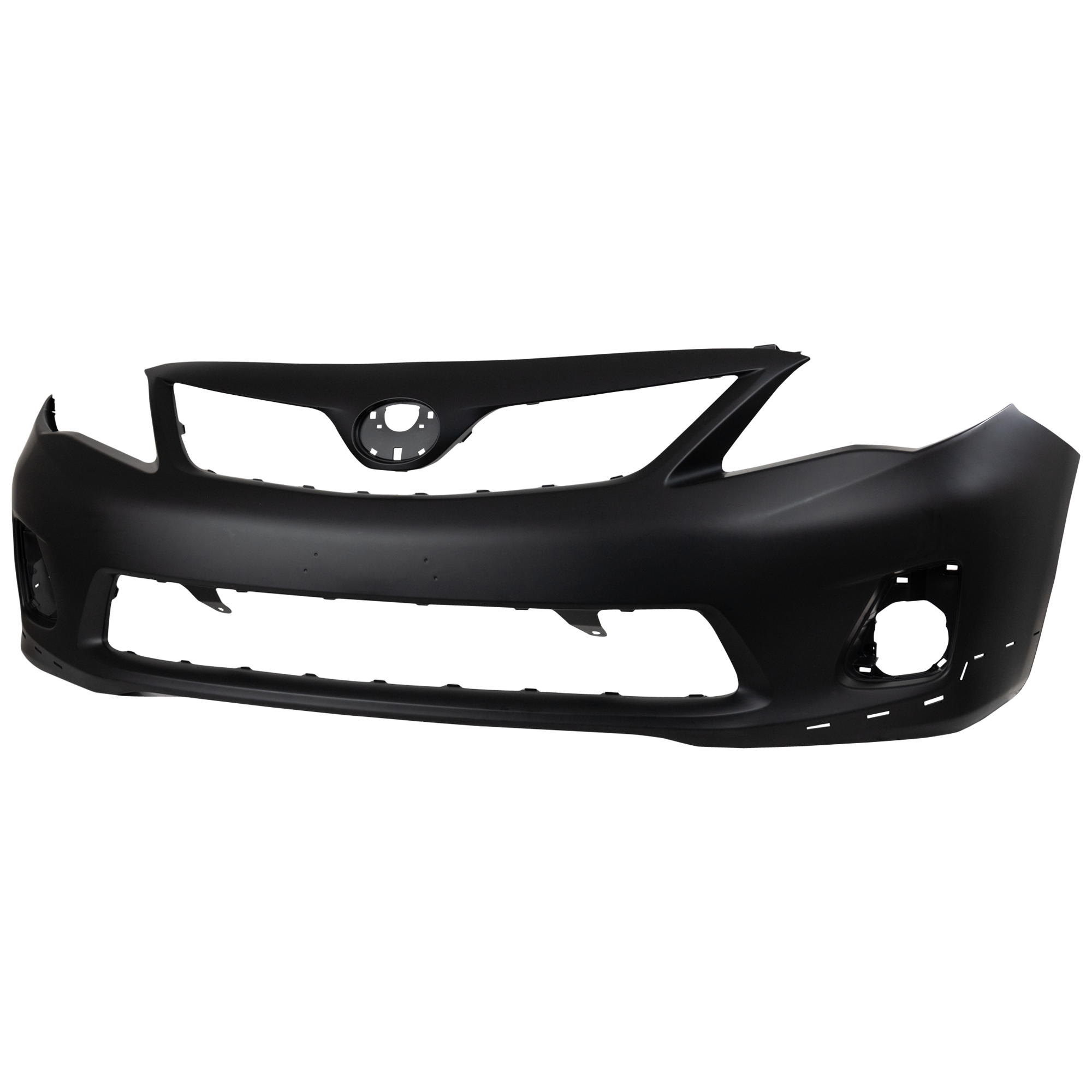 AM COROLLA 11-13 FRONT BUMPER COVER Primed S XRS Models North America Built Vehicle w Spoiler Holes SKU REPT010356P Partslink TO1000373 OEM 5211903902