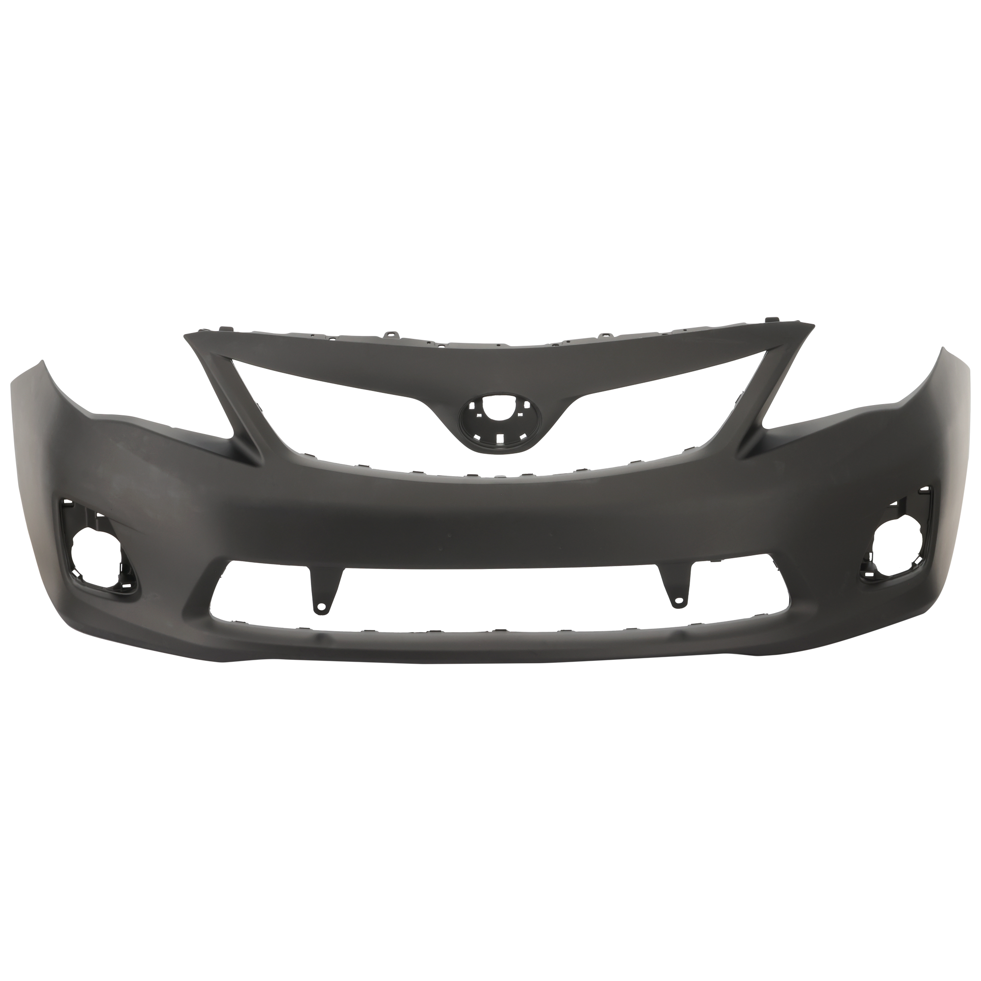 AM COROLLA 11-13 FRONT BUMPER COVER Primed Base CE L LE Models North America Built Vehicle w o Spoiler Holes SKU REPT010357P Partslink TO1000372 OEM 5211903901