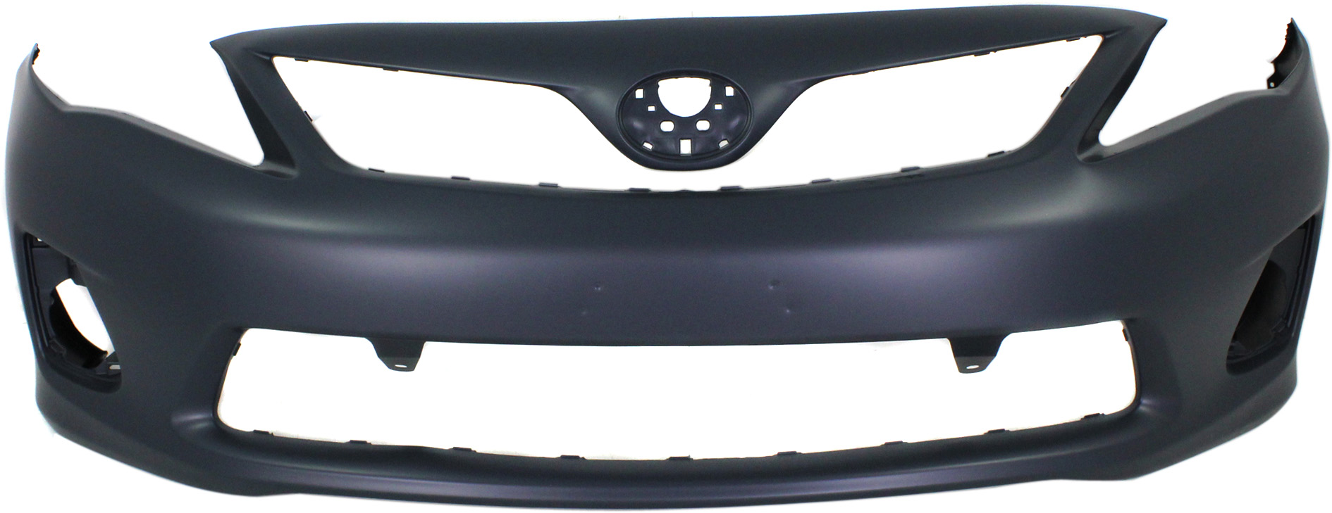 AM COROLLA 11-13 FRONT BUMPER COVER Primed Japan Built Vehicle w o Spoiler Holes CAPA SKU REPT010358PQ Partslink TO1000380C OEM 5211912963