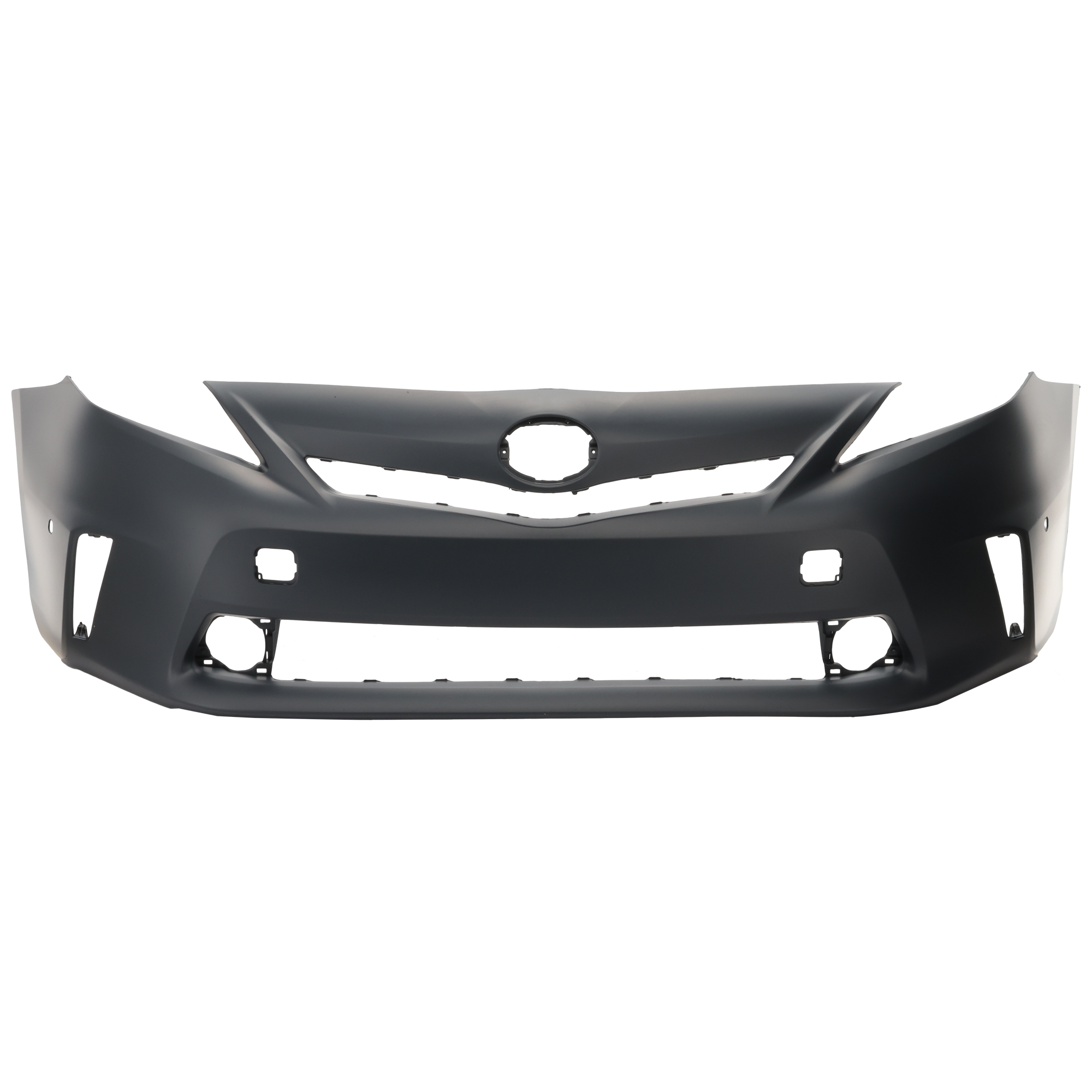 AM PRIUS V 12-14 FRONT BUMPER COVER Primed Halogen Headlights w Pre Collision System CAPA SKU REPT010361PQ Partslink TO1000389C OEM 5211947926