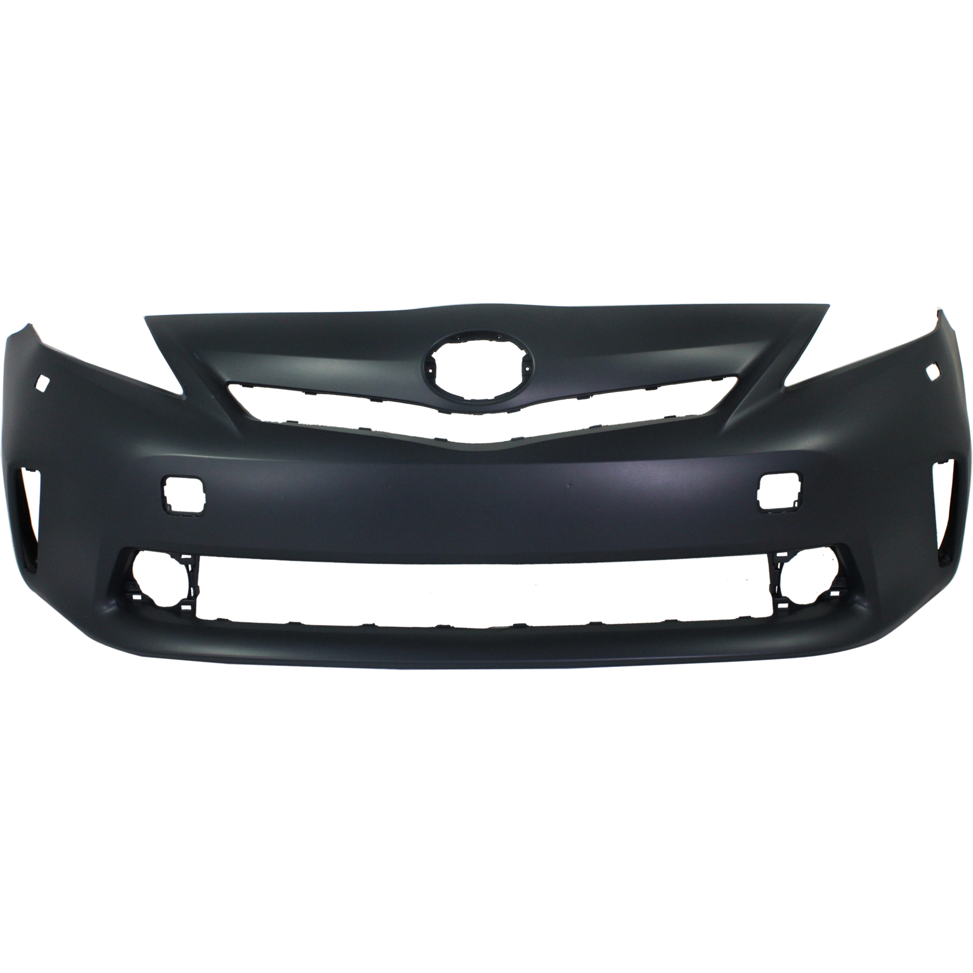AM PRIUS V 12-14 FRONT BUMPER COVER Primed LED Headlights w o Pre Collision System SKU REPT010362P Partslink TO1000390 OEM 5211947924