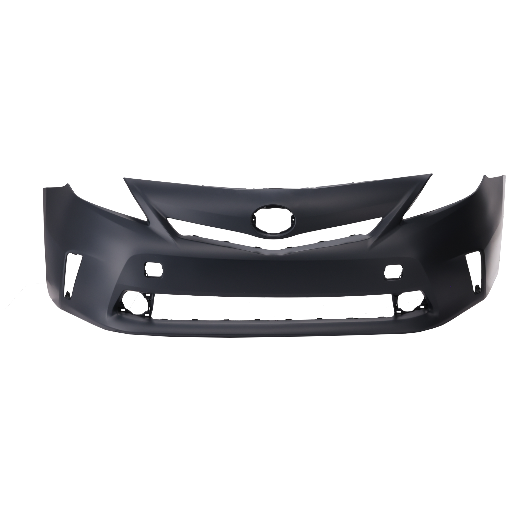 AM PRIUS V 12-14 FRONT BUMPER COVER Primed Halogen Headlights w o Pre Collision System CAPA SKU REPT010363PQ Partslink TO1000388C OEM 5211947923