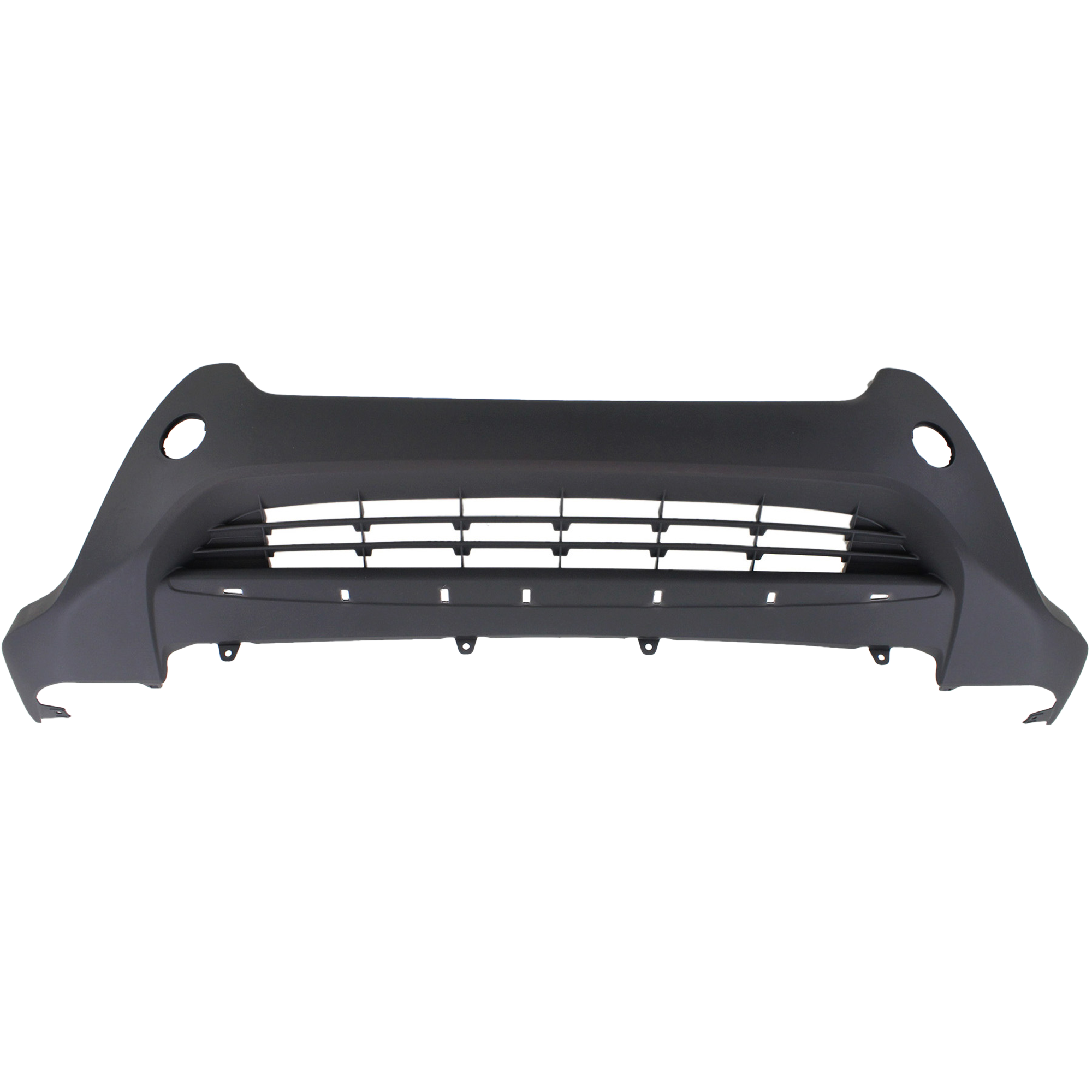 AM RAV4-13-15 FRONT BUMPER COVER Lower Guard Textured w Parking Aid Sensor Holes Limited XLE Models CAPA SKU REPT010380Q Partslink TO1015109C OEM 524110R020