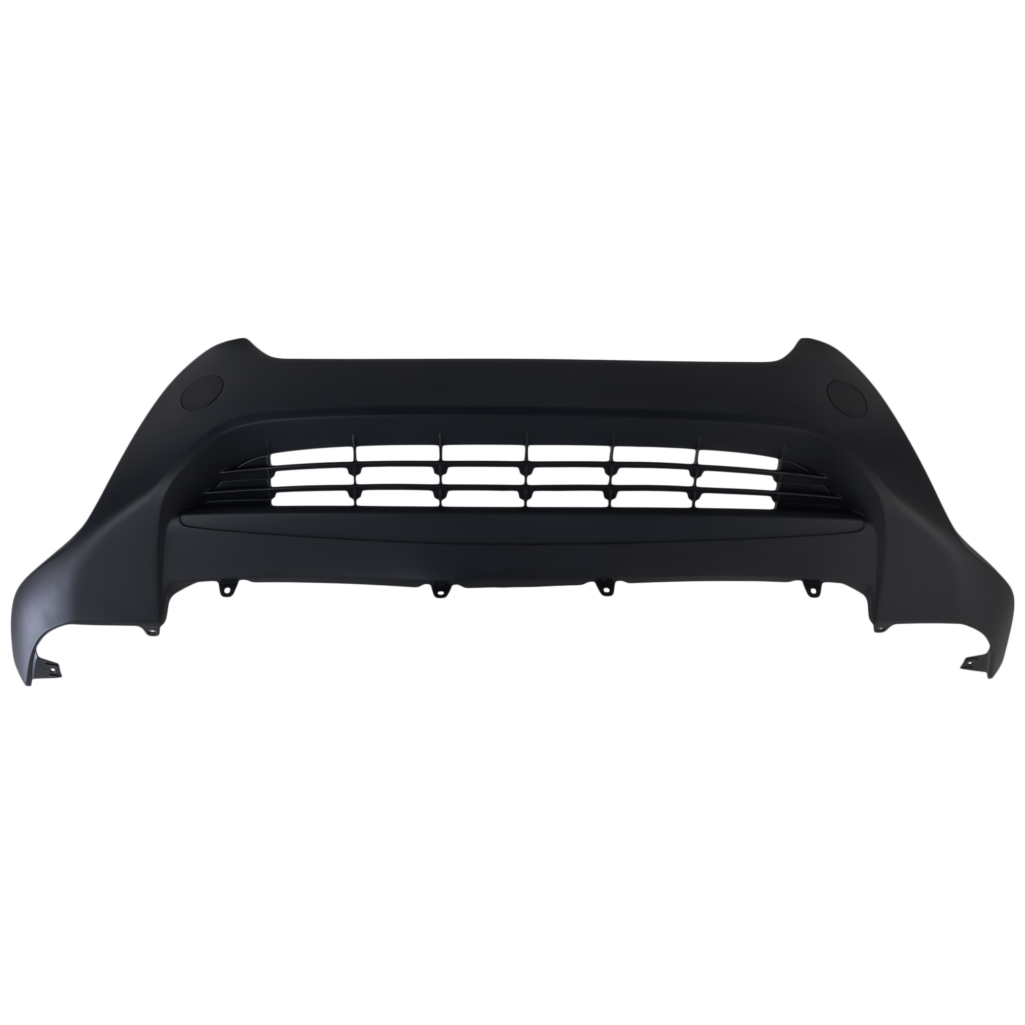AM RAV4-13-15 FRONT BUMPER COVER Lower Guard Textured w o Parking Aid Sensor Holes LE Models SKU REPT010384 Partslink TO1015108 OEM 524110R010