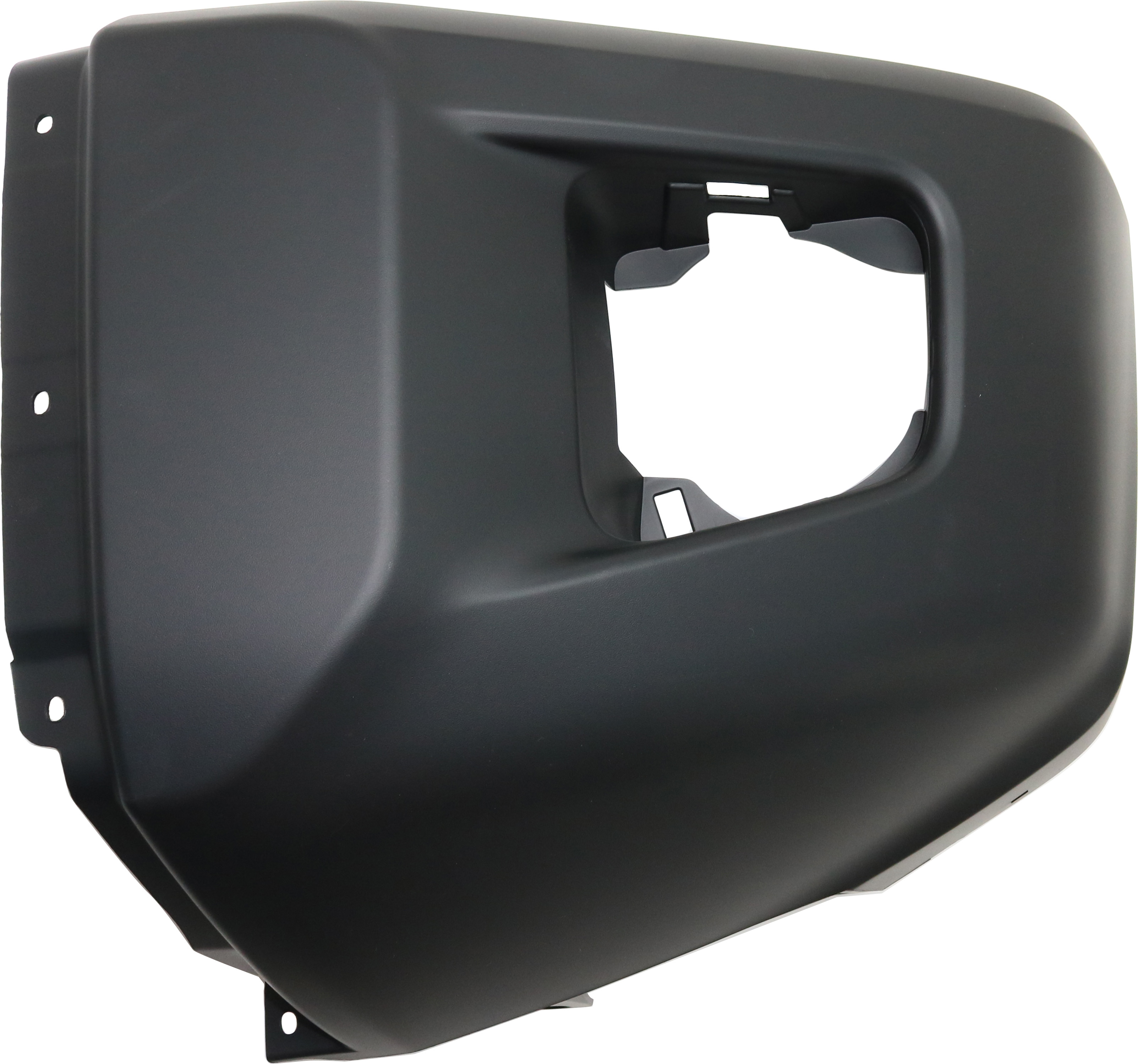 AM TUNDRA 14-21 FRONT BUMPER END LH Textured w o Park Assist Sensor Holes SKU REPT011114 Partslink TO1004182 OEM 521130C080