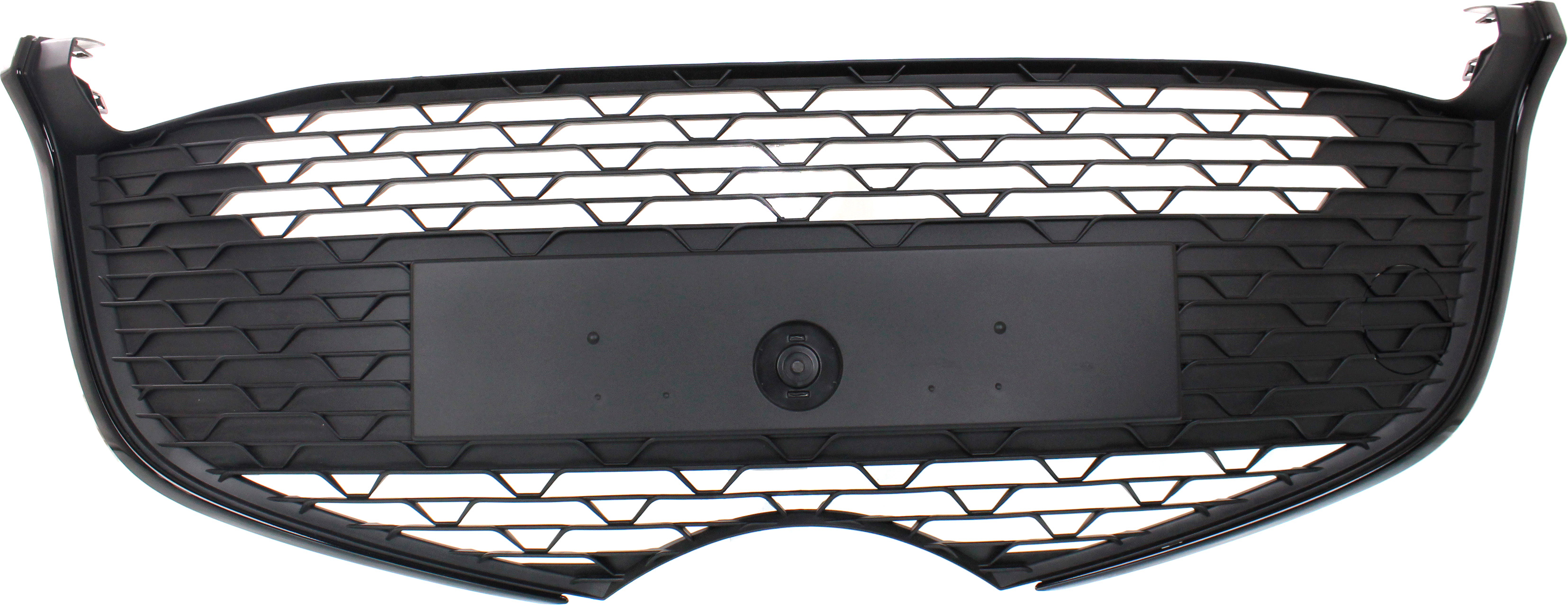 AM YARIS 15-17 FRONT BUMPER GRILLE Assembly w Fog Light Holes Hatchback SKU REPT015357 Partslink TO1036163 OEM 531020D060