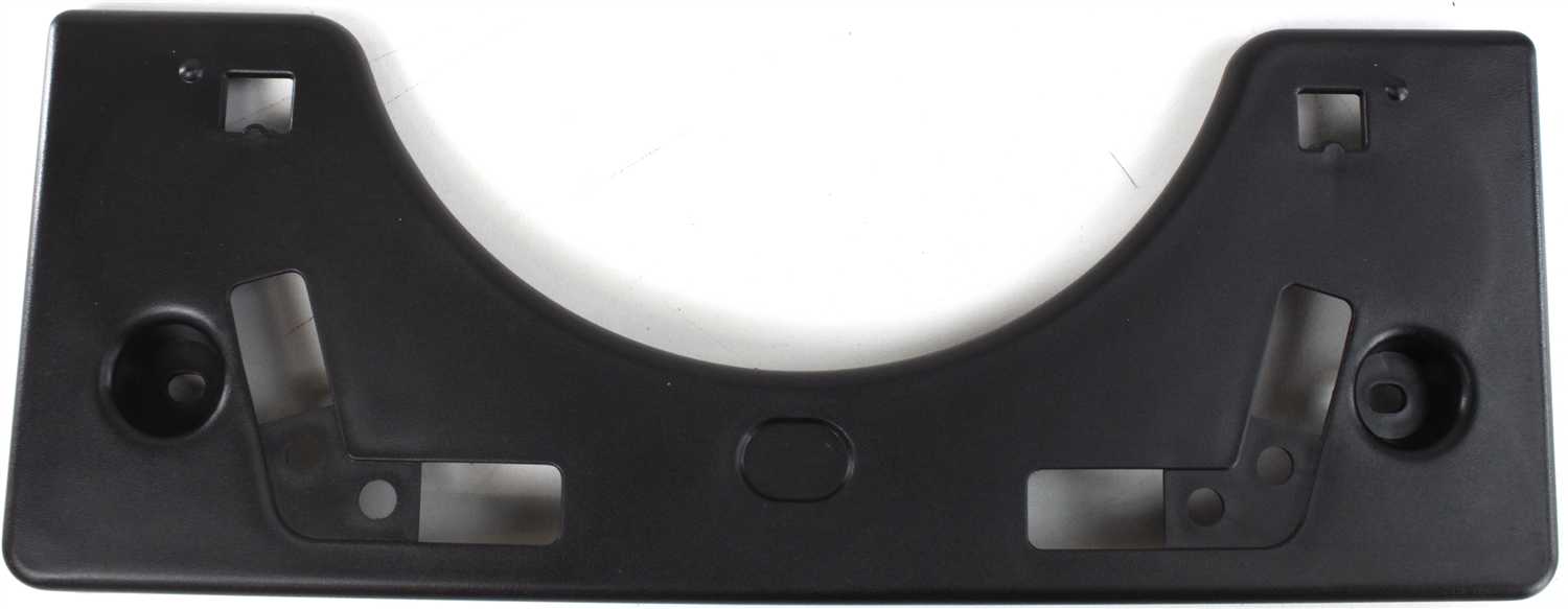AM PRIUS 04-09 FRONT LICENSE PLATE BRACKET Black Factory Installed SKU REPT017301 Partslink TO1068106 OEM 5211447040