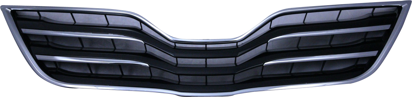 AM CAMRY 10-11 GRILLE Chrome Shell Painted Black Insert XLE Model 11-11 USA Built Vehicle CAPA SKU REPT070112Q Partslink TO1200325C OEM 5310106190C0