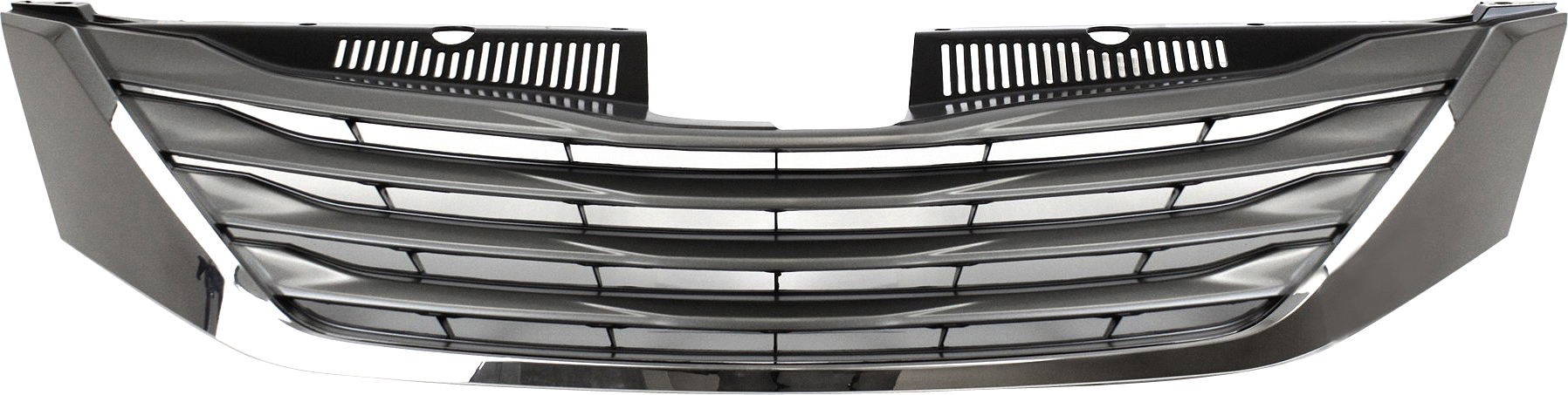 AM SIENNA 11-14 GRILLE Chr Shell w Blk Insert w o Radar Cruise Ctrl Base 8 Seater XLE w o Premium Pkg CAPA SKU REPT070156Q Partslink TO1200333C OEM 5310108090