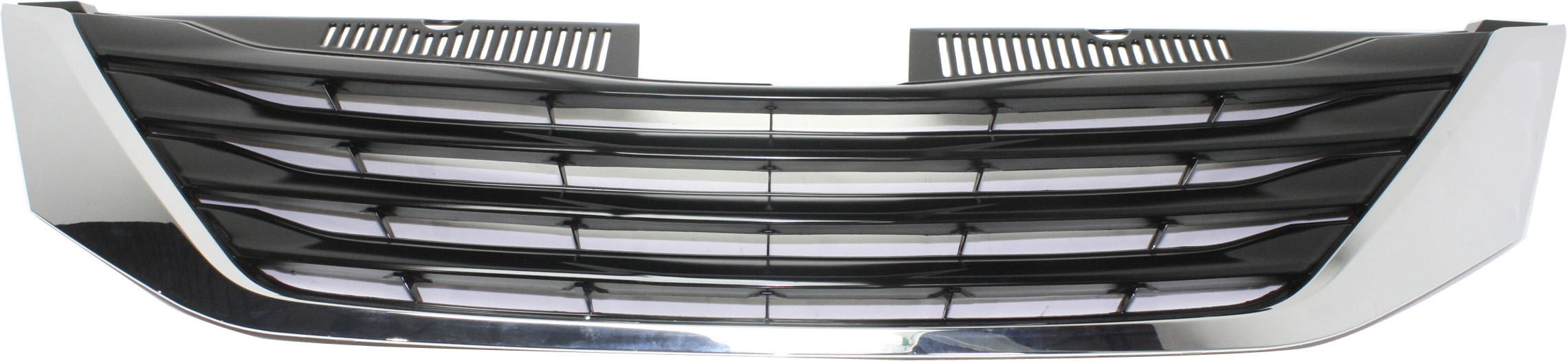 AM SIENNA 11-17 GRILLE Chrome Shell Black Insert w o Radar Cruise Control LE Model CAPA SKU REPT070157Q Partslink TO1200334C OEM 5310108080