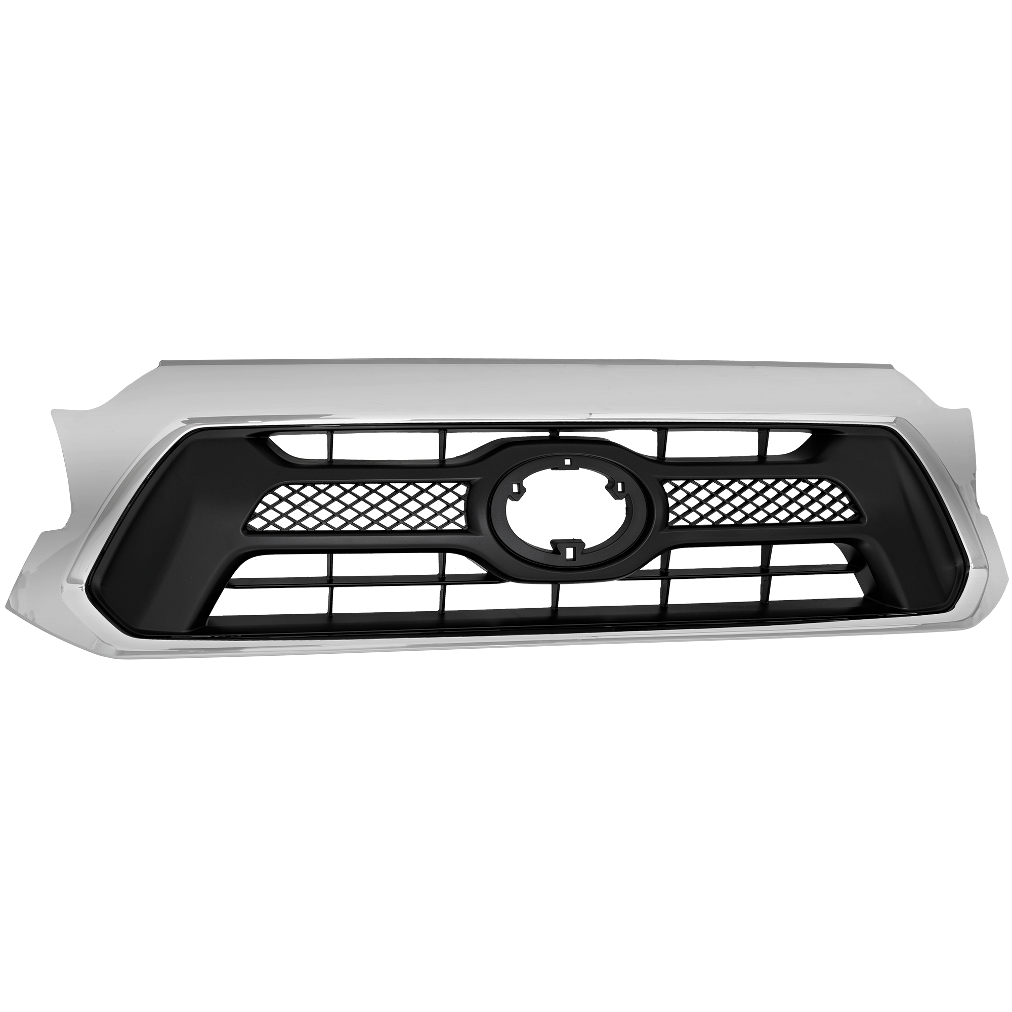 AM TACOMA 12-15 GRILLE Chrome Shell Painted Black Insert SKU REPT070190 Partslink TO1200351 OEM 5310004491