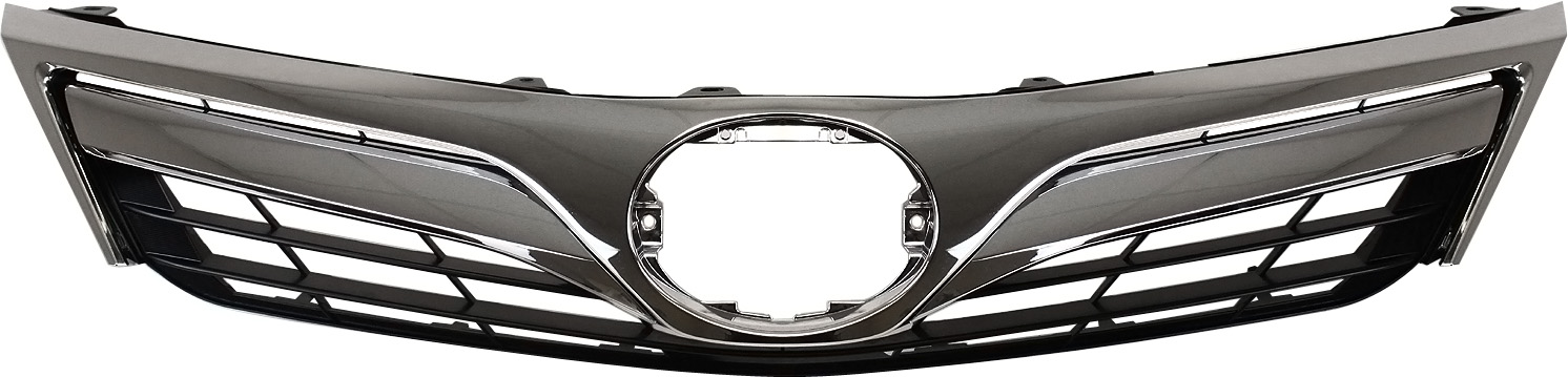 AM CAMRY 12-14 GRILLE Painted Black Shell and Insert LE XLE Exc. Hybrid Model CAPA SKU REPT070193Q Partslink TO1200343C OEM 5310106560