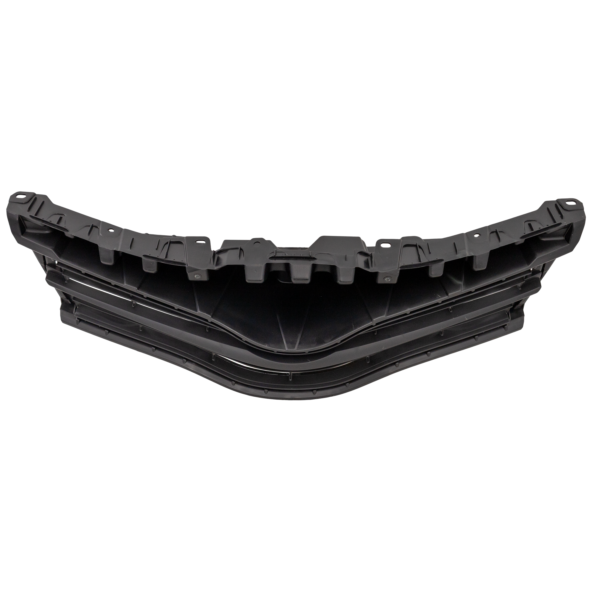 AM YARIS 12-14 GRILLE Textured Black Shell and Insert Japan Built Vehicle CE L LE Models CAPA SKU REPT070197Q Partslink TO1200347C OEM 5311152500