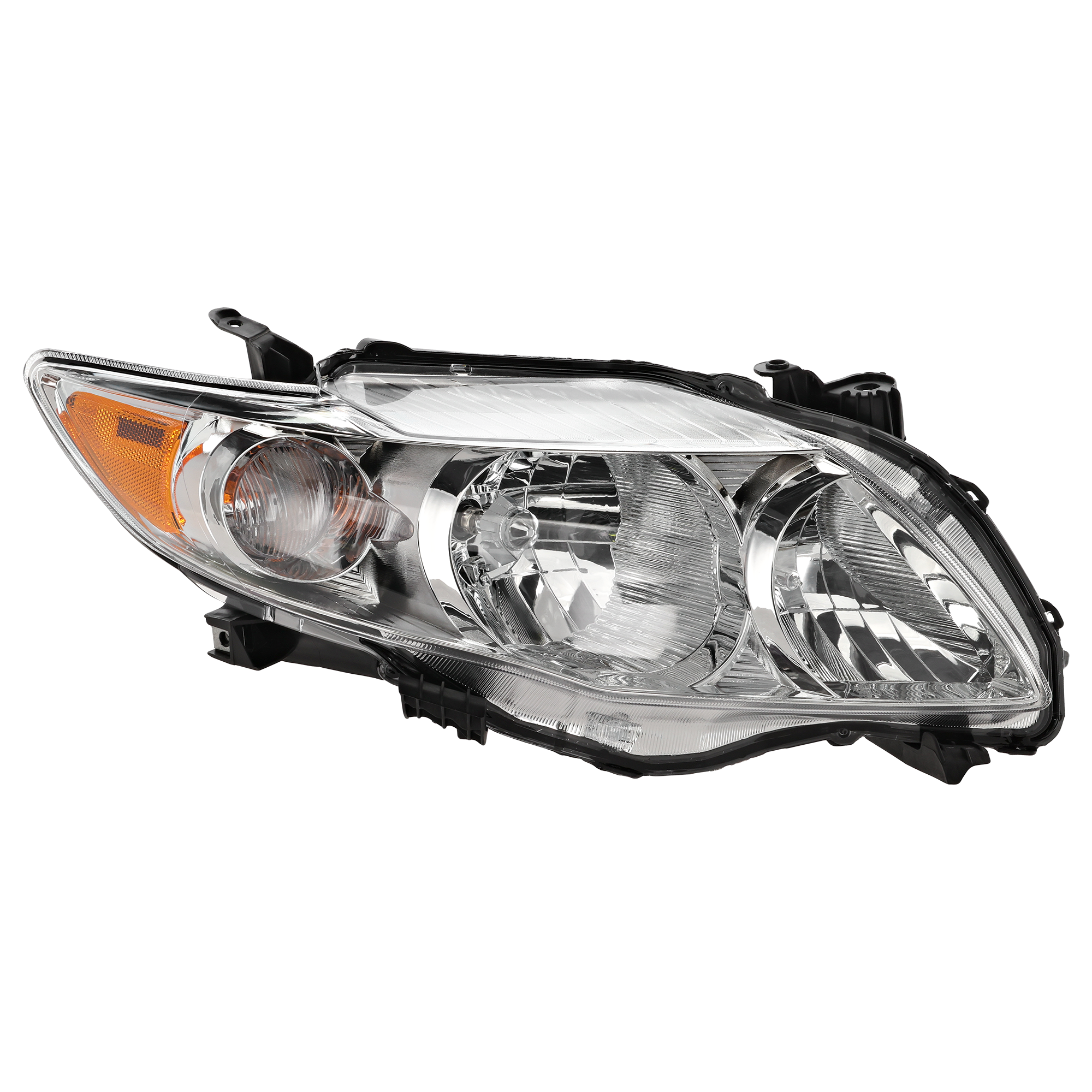 AM COROLLA 09-10 HEAD LAMP RH Assembly Halogen Base CE LE XLE Models North America Built Vehicle SKU REPT100103 Partslink TO2503182 OEM 8111002670