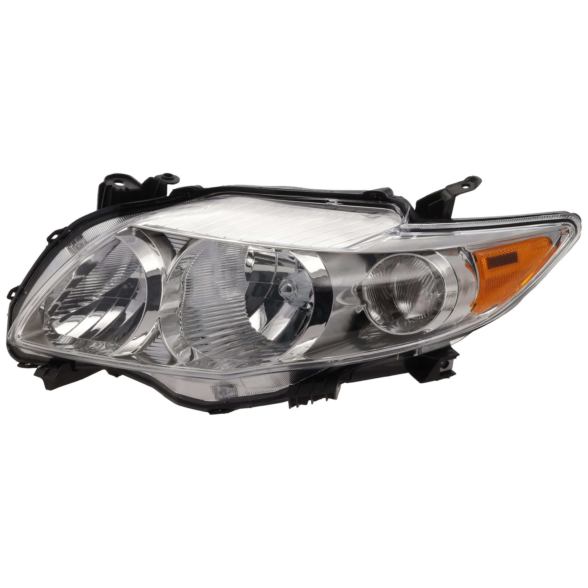 AM COROLLA 09-10 HEAD LAMP LH Assembly Halogen Base CE LE XLE Models North America Built Vehicle SKU REPT100104 Partslink TO2502182 OEM 8115002670