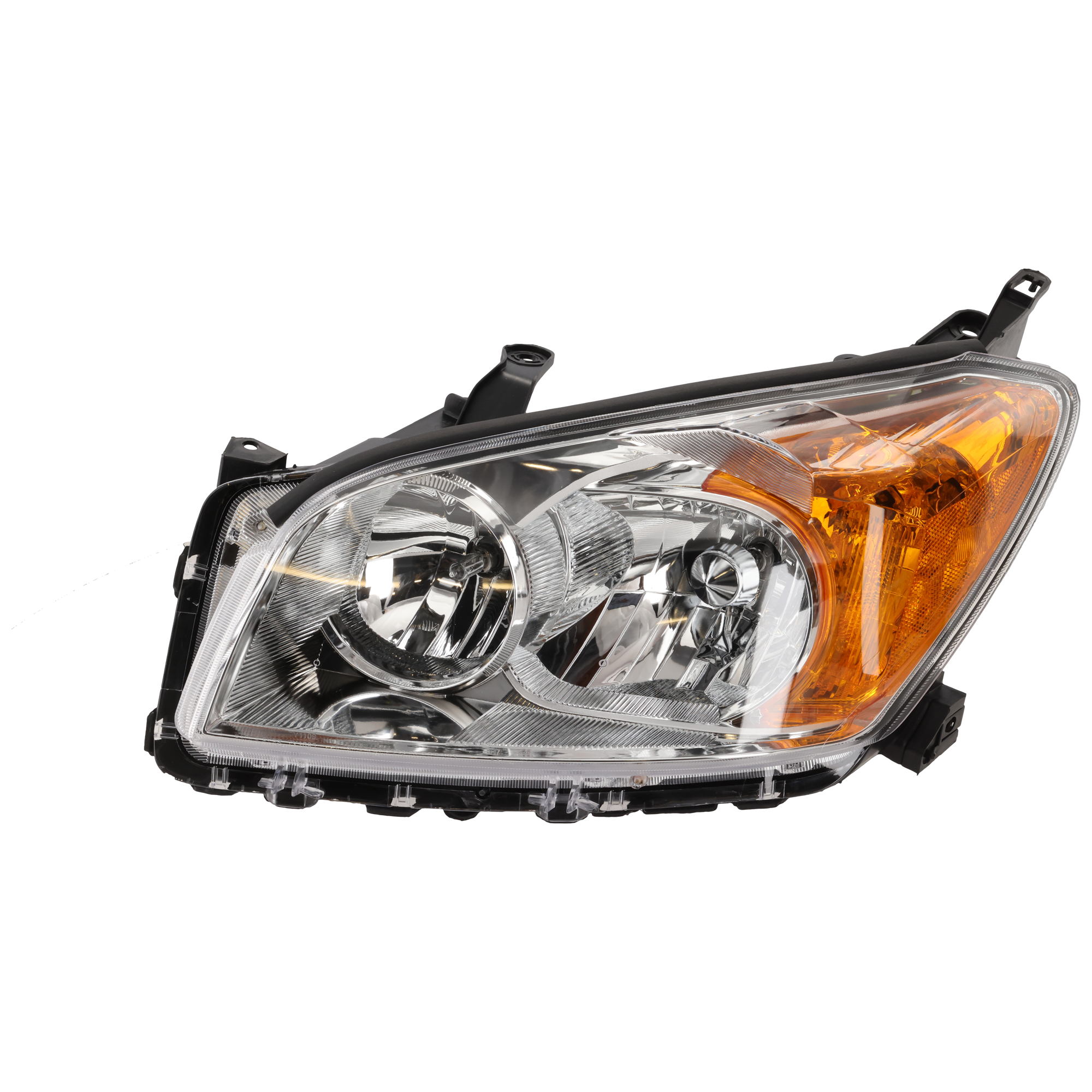 AM RAV4-09-12 HEAD LAMP LH Lens and Housing Halogen Base Limited Models Japan Built Vehicle SKU REPT100124 Partslink TO2502190 OEM 8117042470