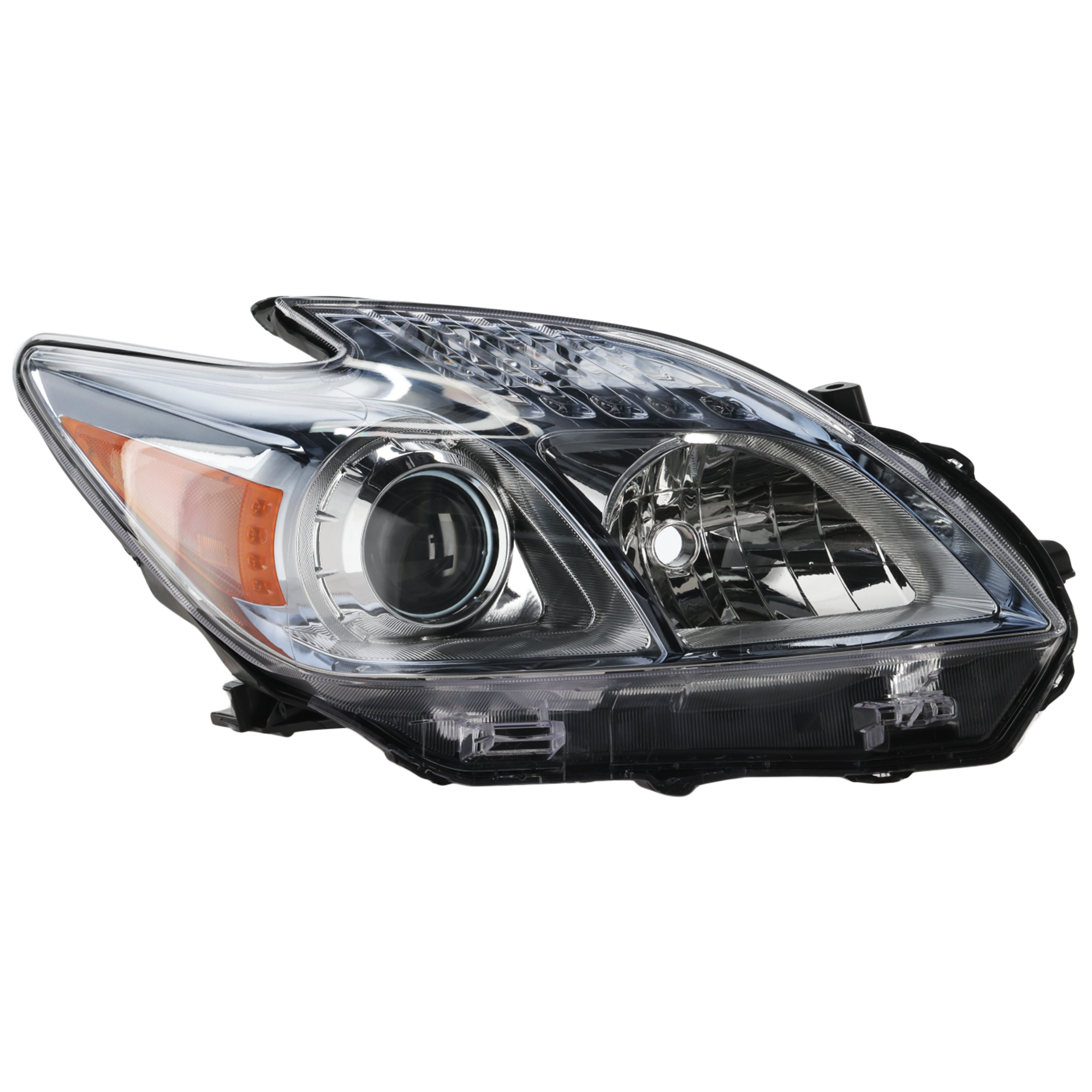 AM PRIUS 10-11 HEAD LAMP RH Lens and Housing Halogen CAPA SKU REPT100141Q Partslink TO2519122C OEM 8113047211