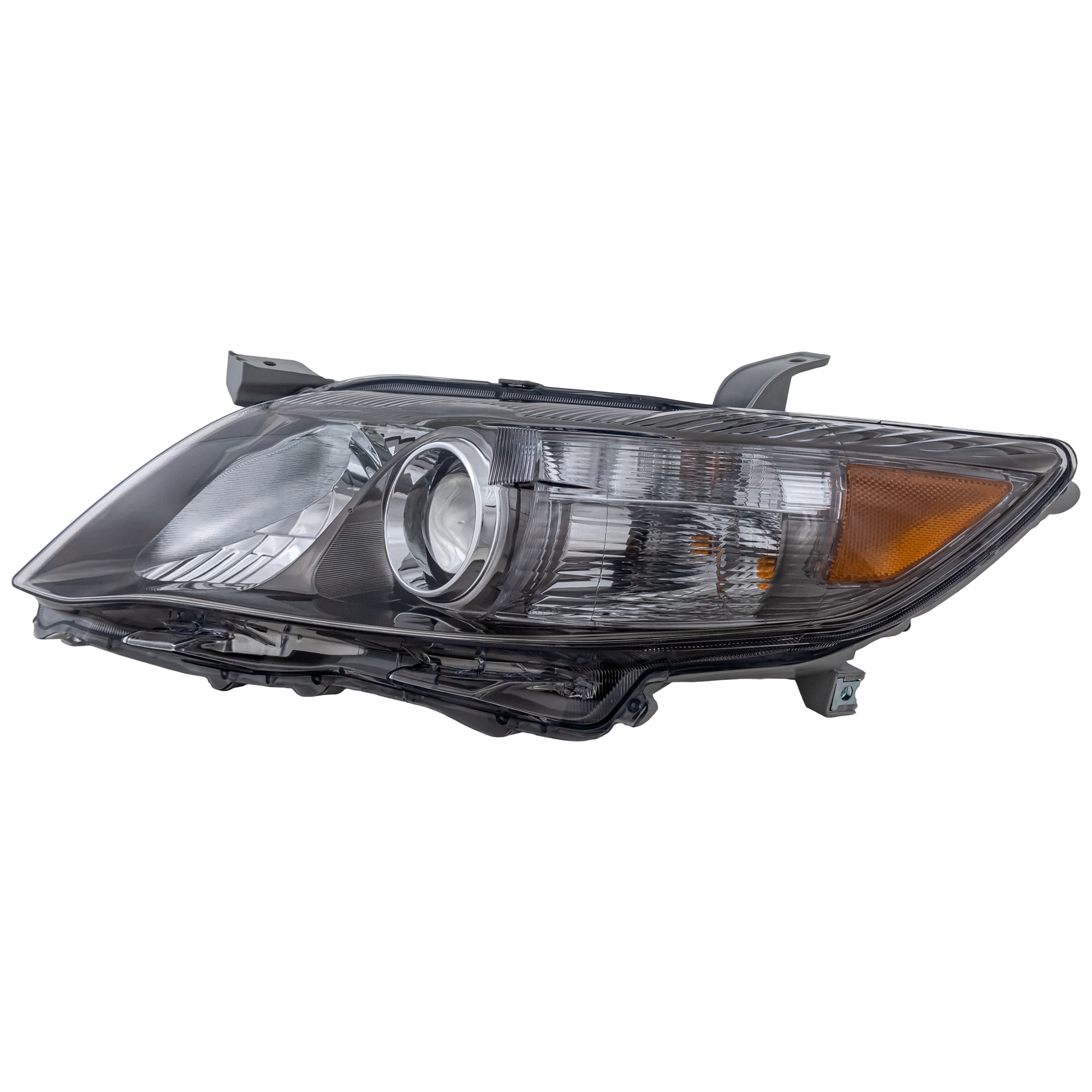AM CAMRY 10-11 HEAD LAMP LH Assembly Halogen Chrome Interior SE Model USA Built Vehicle CAPA SKU REPT100148Q Partslink TO2502193C OEM 8115006510
