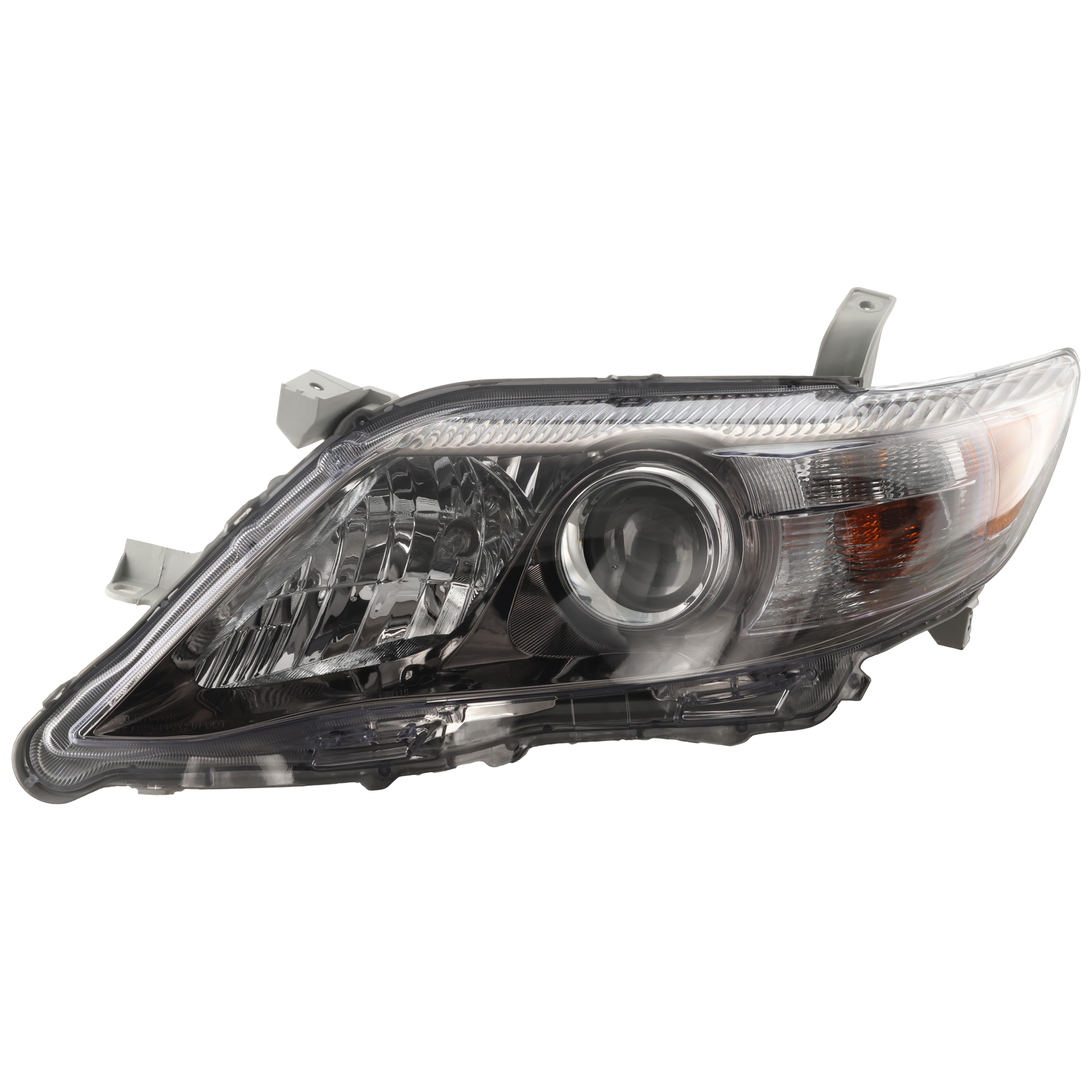 AM CAMRY 10-11 HEAD LAMP LH Assembly Halogen Chrome Interior SE Model USA Built Vehicle SKU REPT100148 Partslink TO2502193 OEM 8115006510