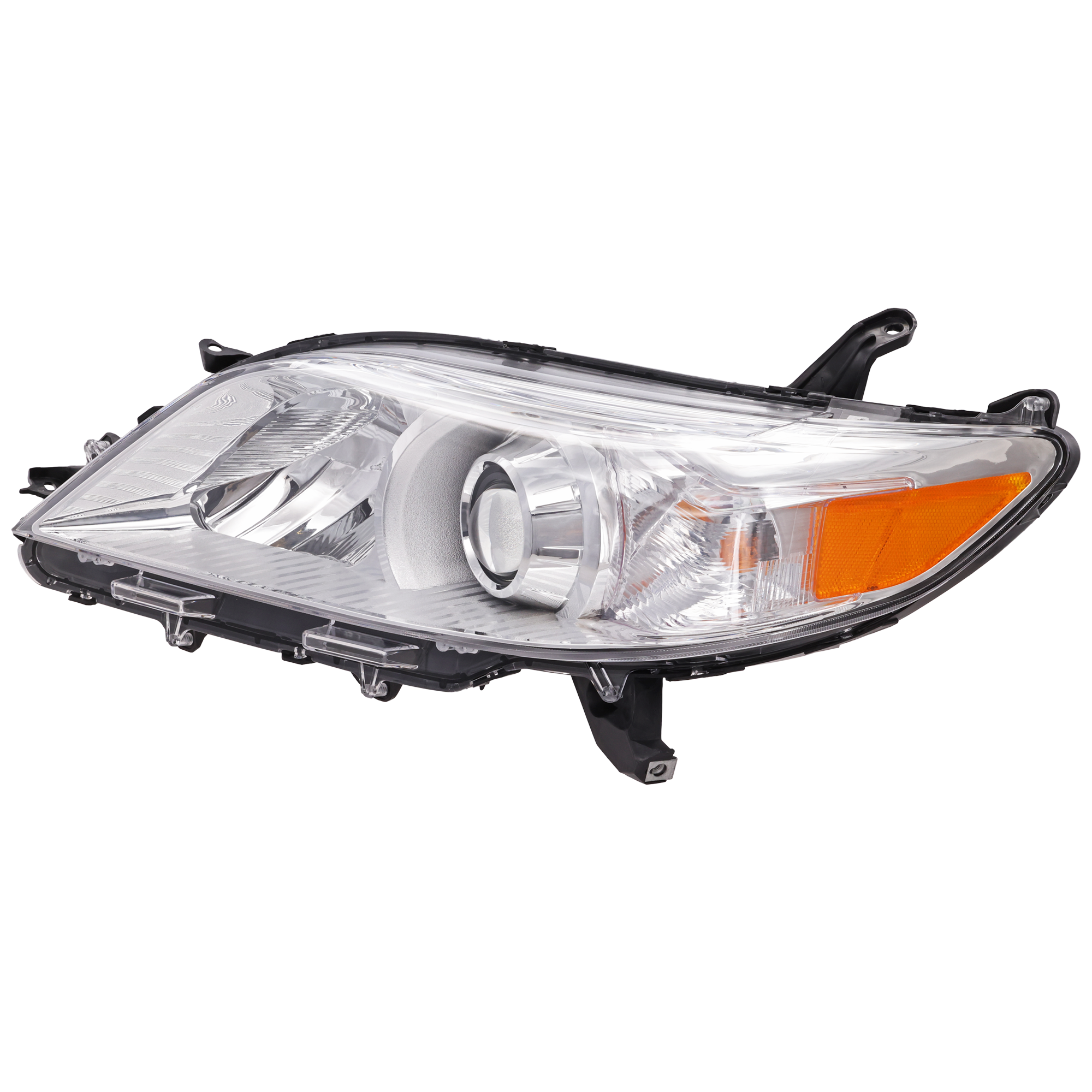 AM SIENNA 11-20 HEAD LAMP LH Assembly Halogen 15-20 w o LED Daytime Running Light Excludes SE Model CAPA SKU REPT100154Q Partslink TO2502199C OEM 8115008032