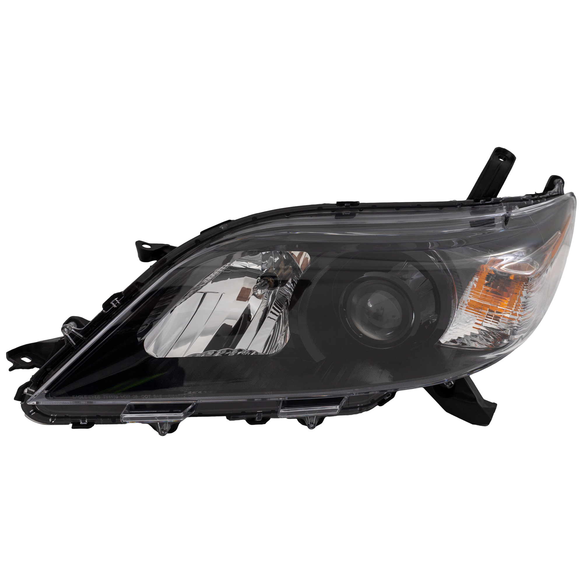 AM SIENNA 11-14 HEAD LAMP LH Assembly Halogen SE Model CAPA SKU REPT100178Q Partslink TO2502207C OEM 8115008052