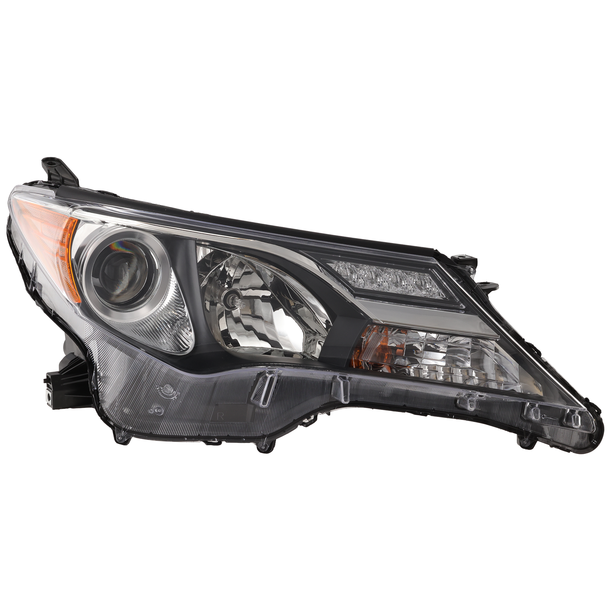 AM RAV4-13-15 HEAD LAMP RH Assembly Halogen North America Built Vehicle CAPA SKU REPT100189Q Partslink TO2503217C OEM 811100R042