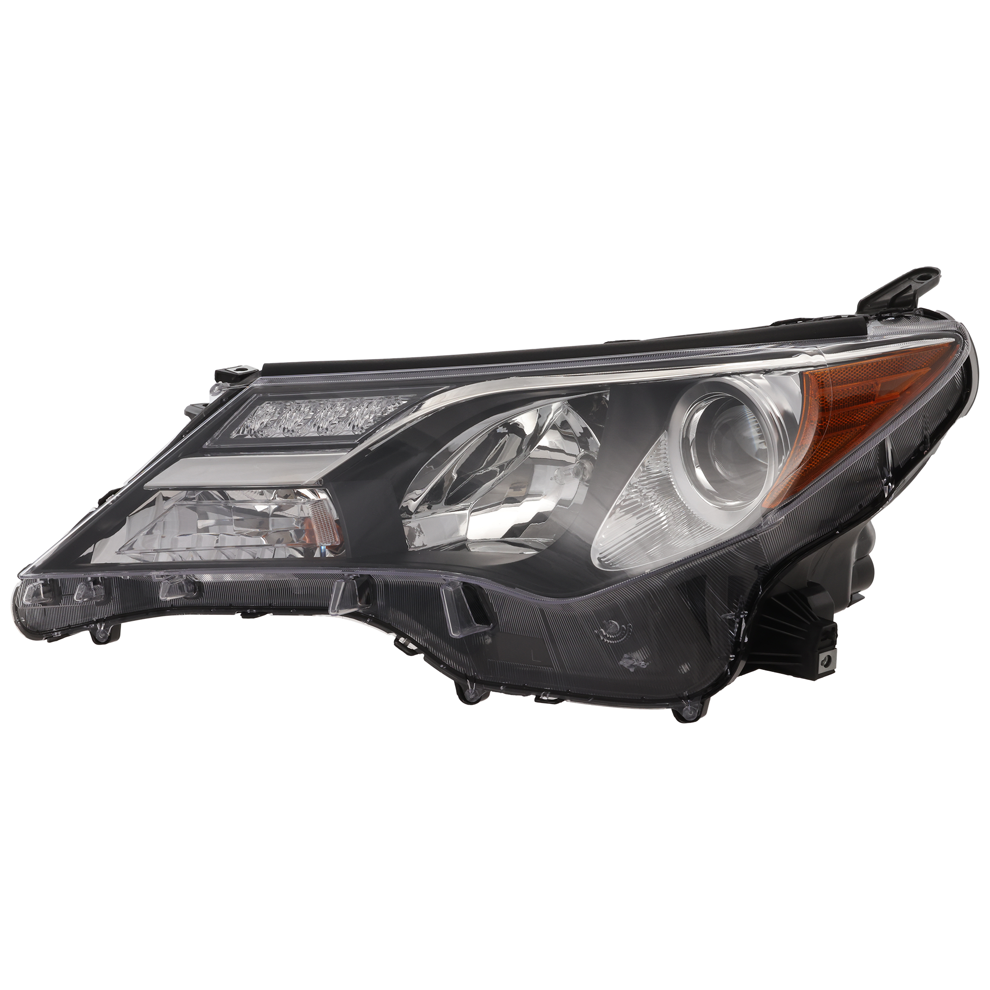 AM RAV4-13-15 HEAD LAMP LH Assembly Halogen North America Built Vehicle CAPA SKU REPT100190Q Partslink TO2502217C OEM 811500R042