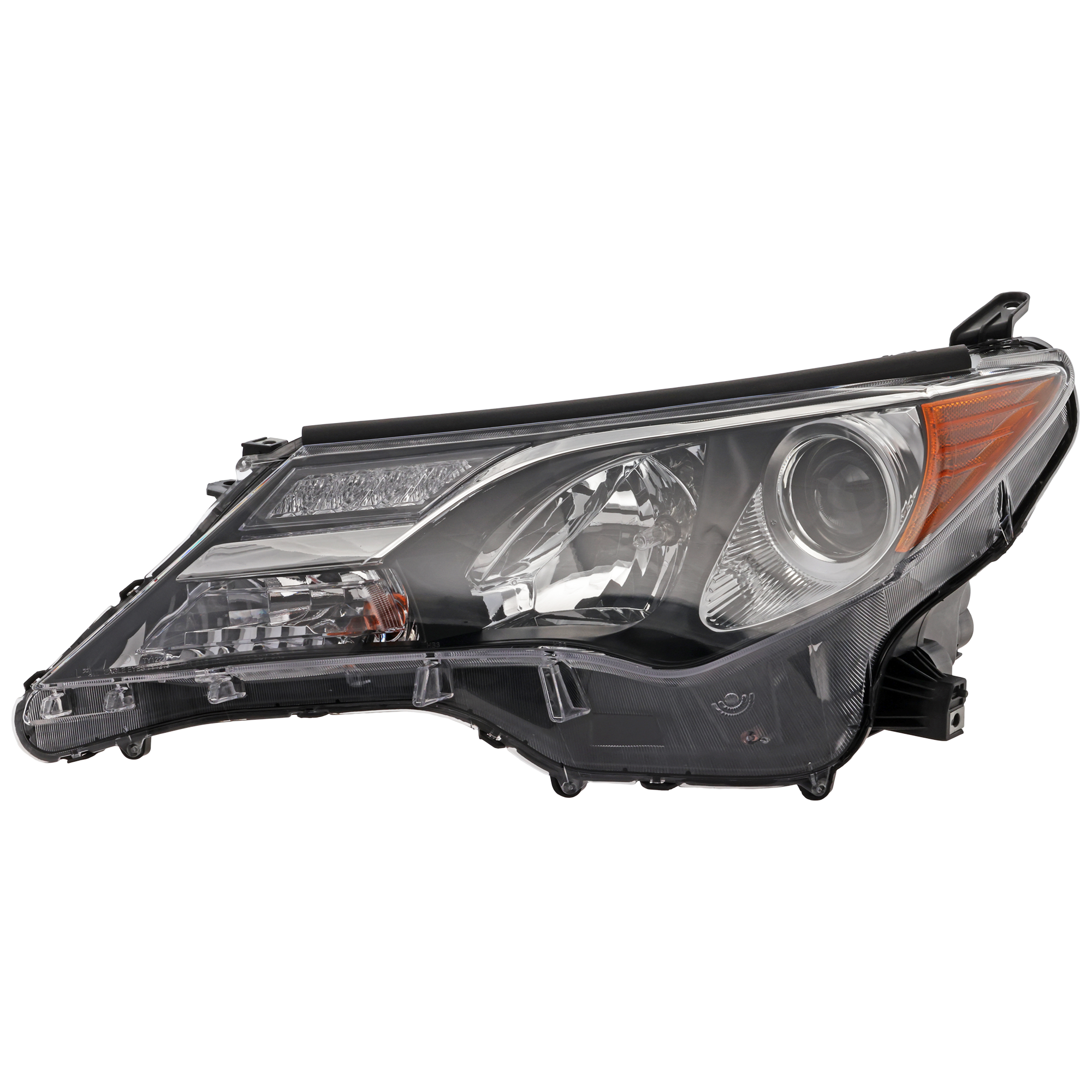 AM RAV4-13-15 HEAD LAMP LH Assembly Halogen North America Built Vehicle SKU REPT100190 Partslink TO2502217 OEM 811500R042