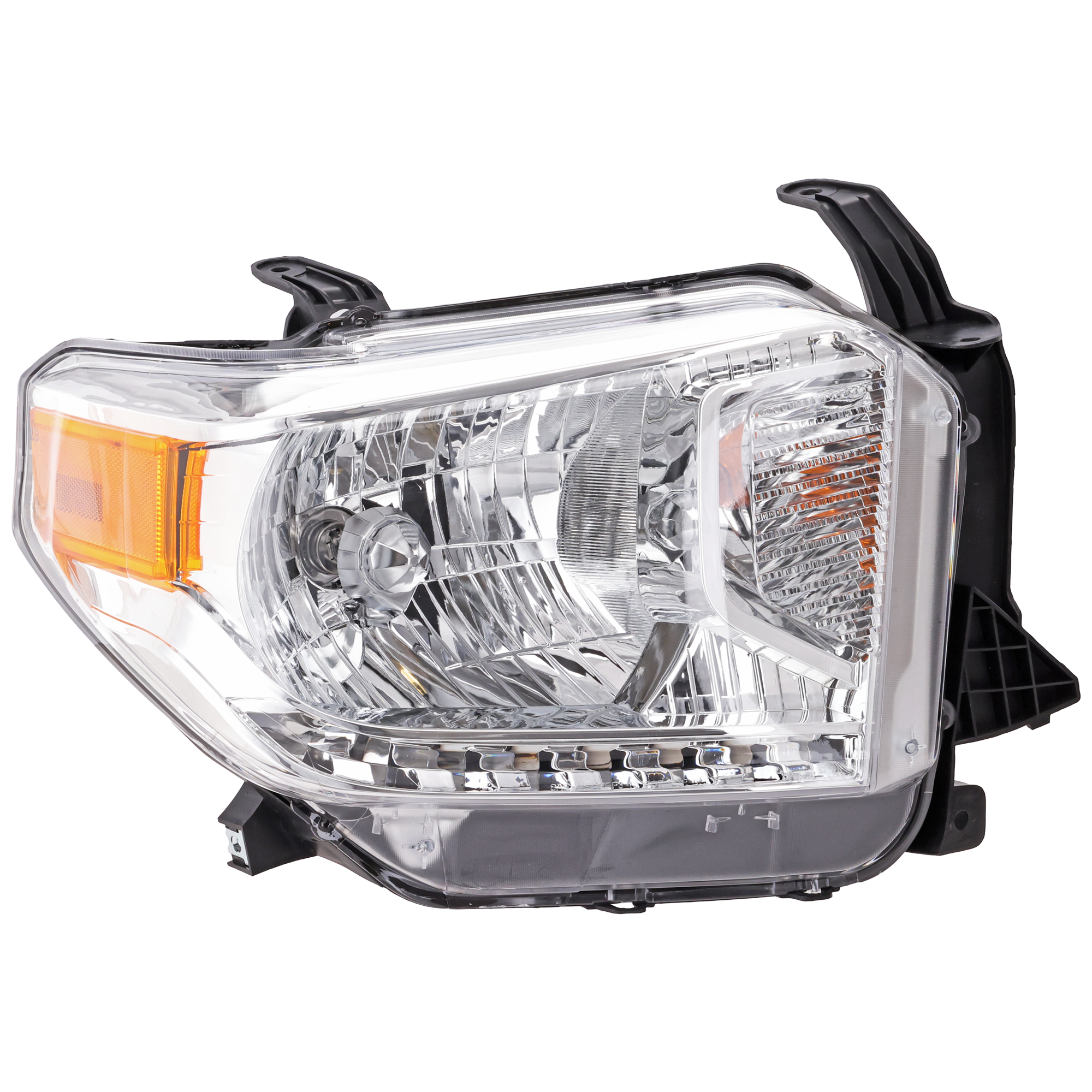 AM TUNDRA 14-17 HEAD LAMP RH Assembly Halogen w Level Adjuster SR SR5 Limited Models SKU REPT100193 Partslink TO2503219 OEM 811100C091
