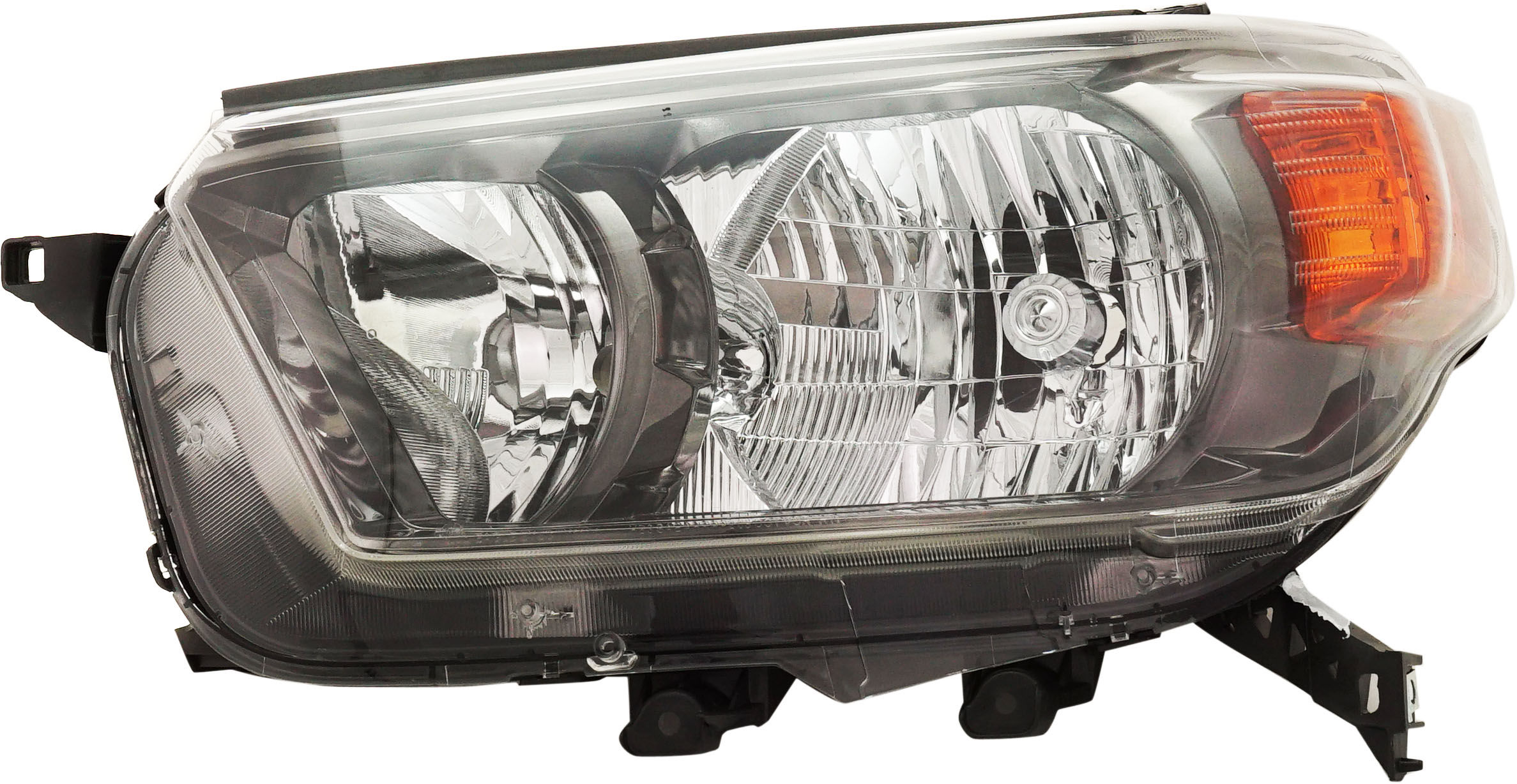 AM 4RUNNER 10-13 HEAD LAMP LH Lens and Housing SR5 w Trail Package Trail Models SKU REPT100196 Partslink TO2518128 OEM 8117035530